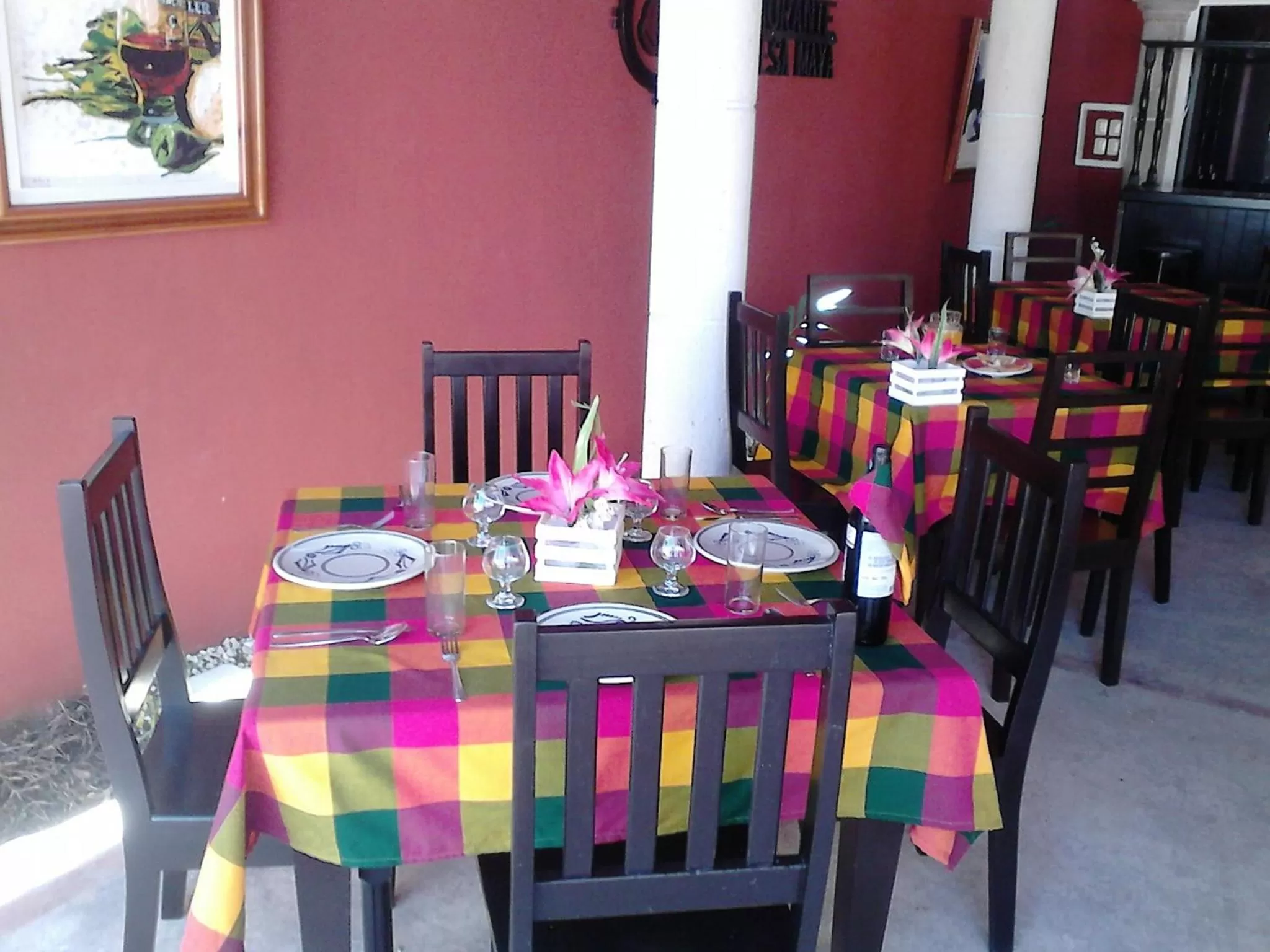 Continental breakfast in Hotel Turquesa Maya