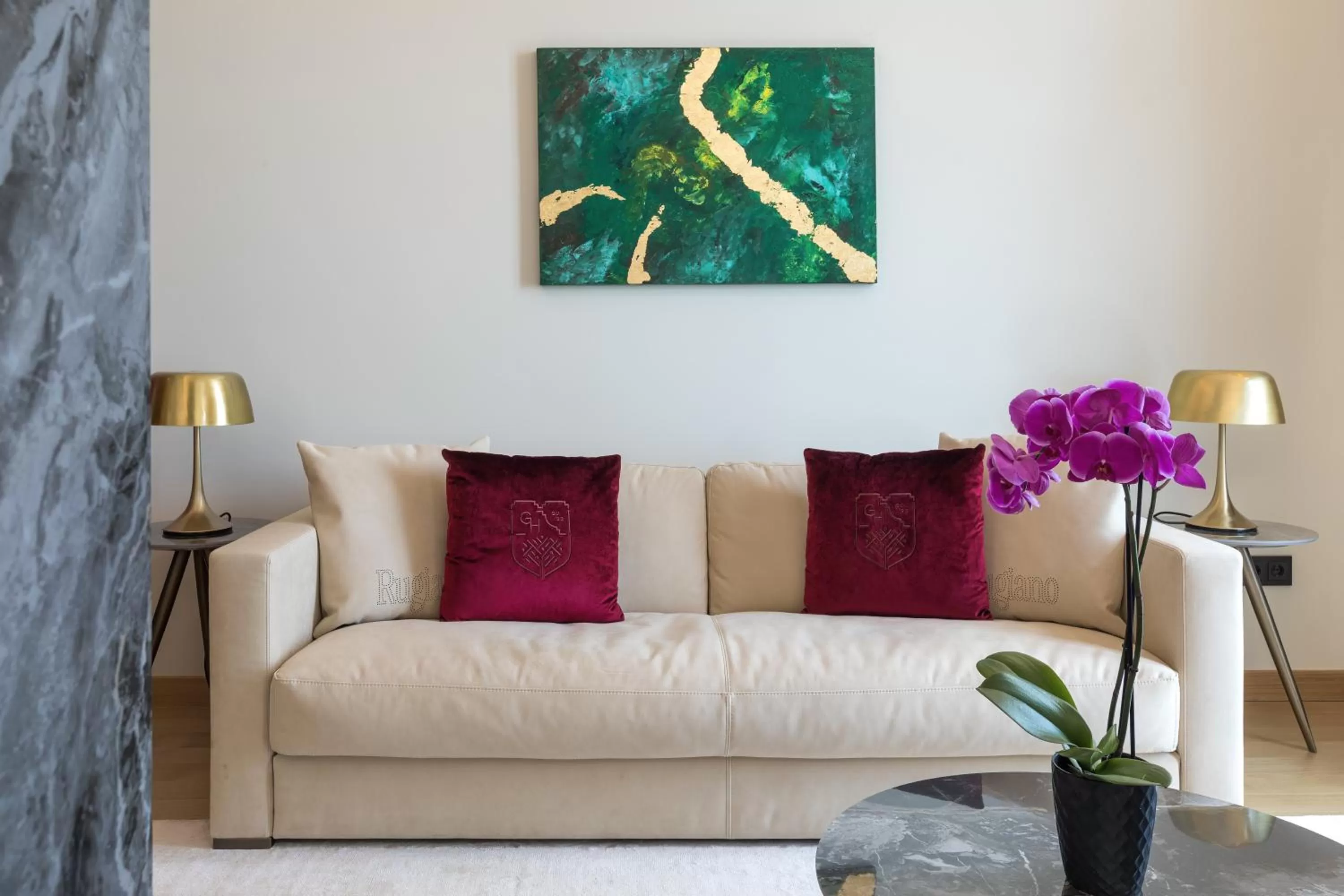 Seating area in Grand Hotel Kalamata