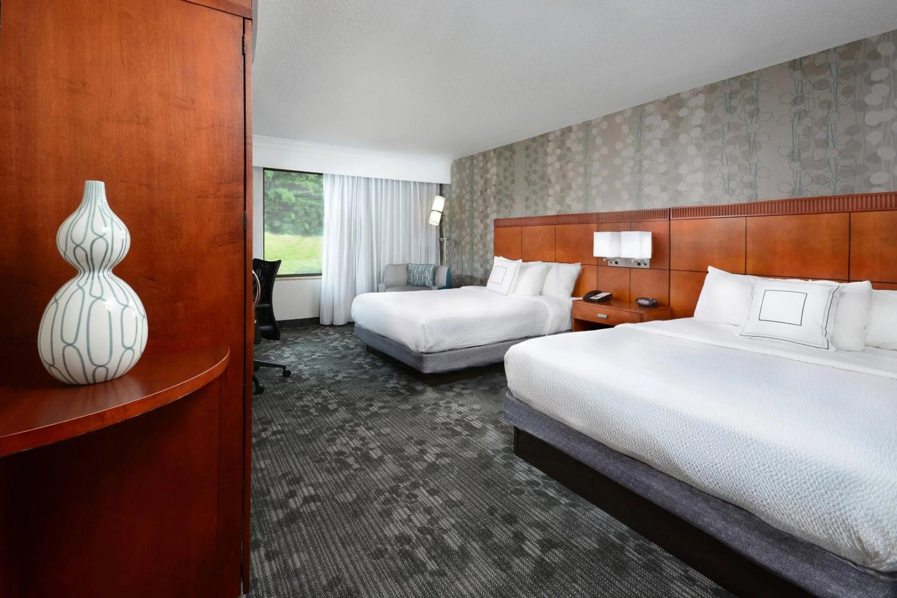 Queen Room with Two Queen Beds and Adapted Tub - Mobility and Hearing Accessible in Courtyard by Marriott Danville