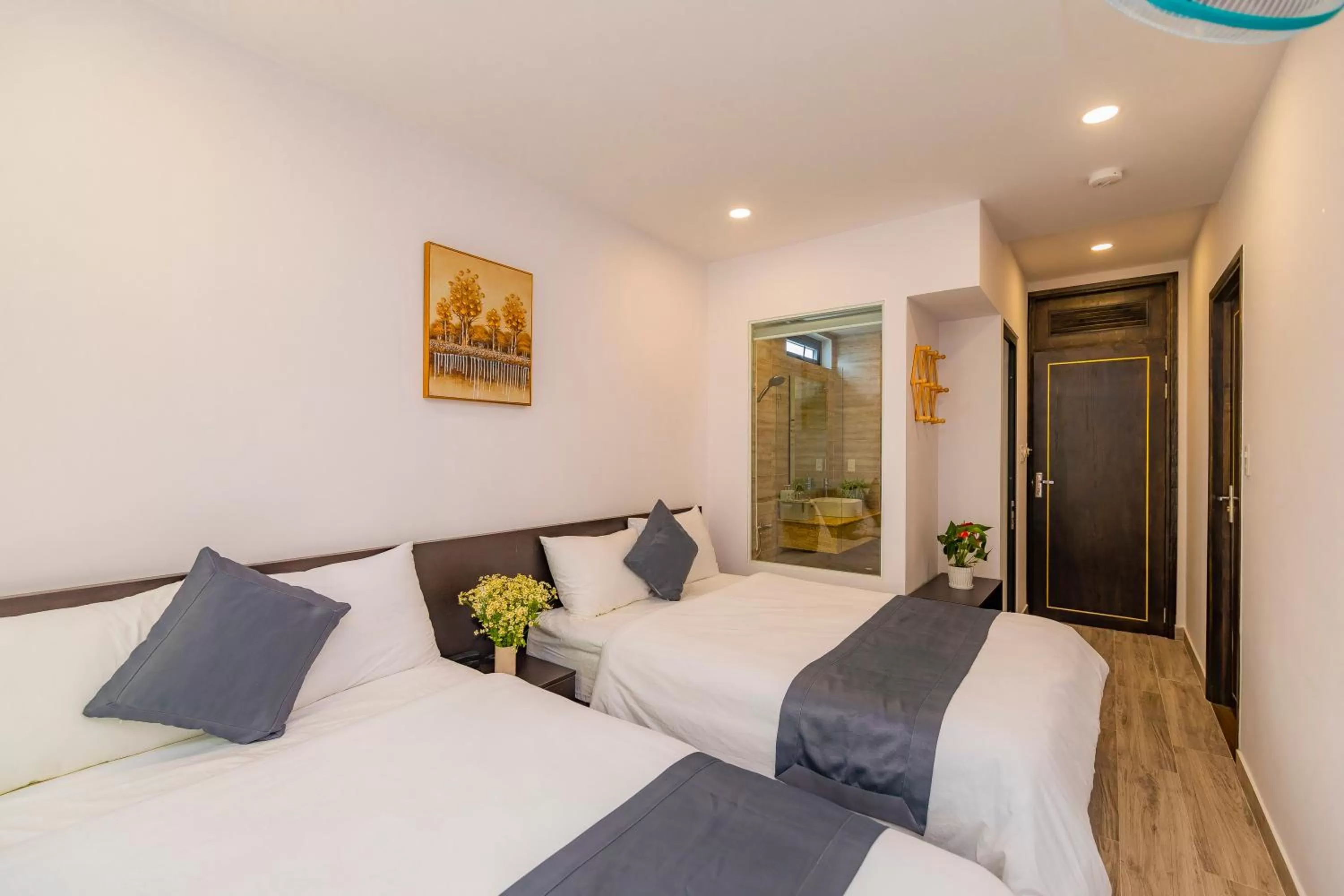 Bed in Khanh Uyen 3 Hotel