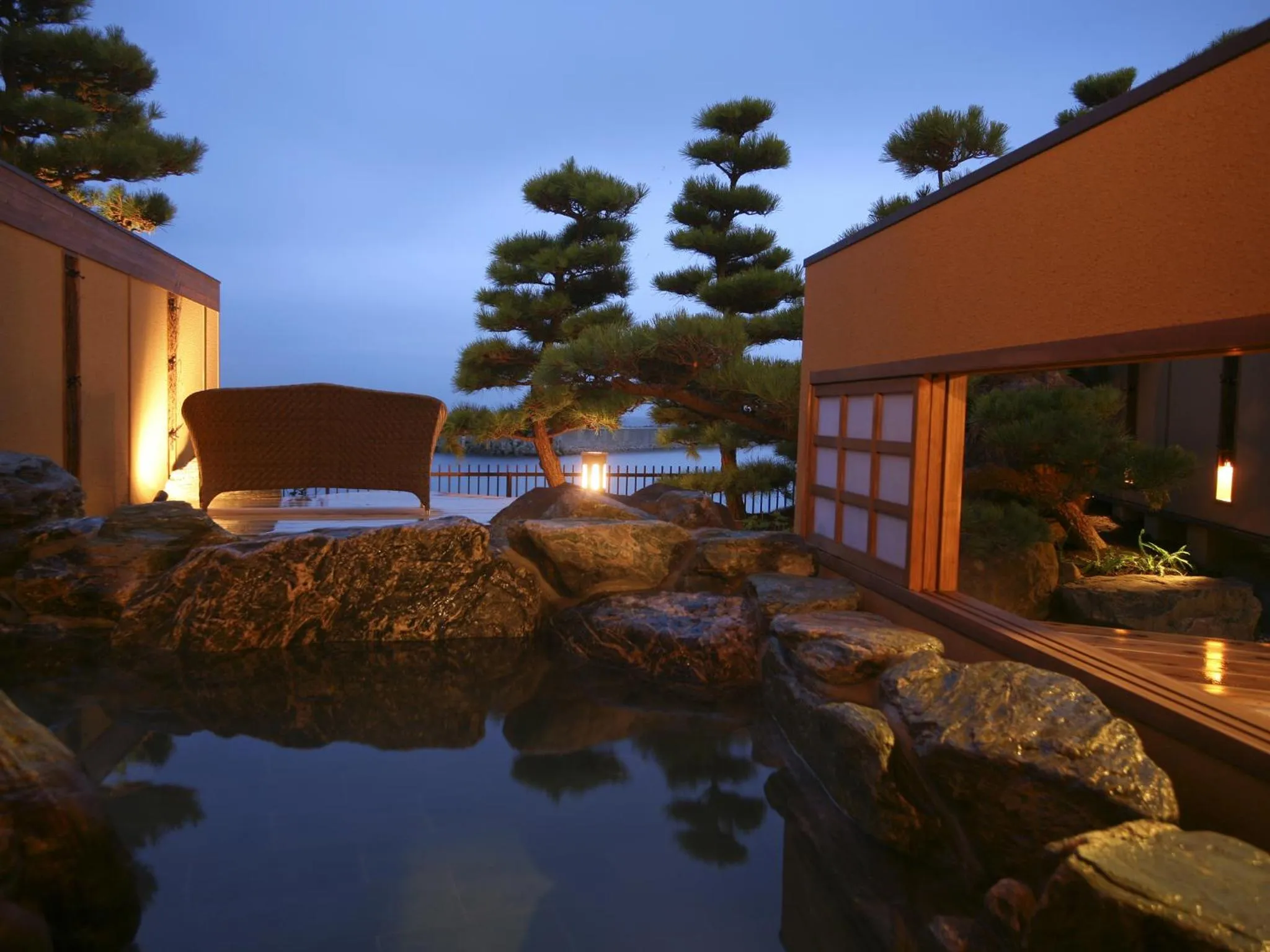 Hot Spring Bath in Hotel New Awaji