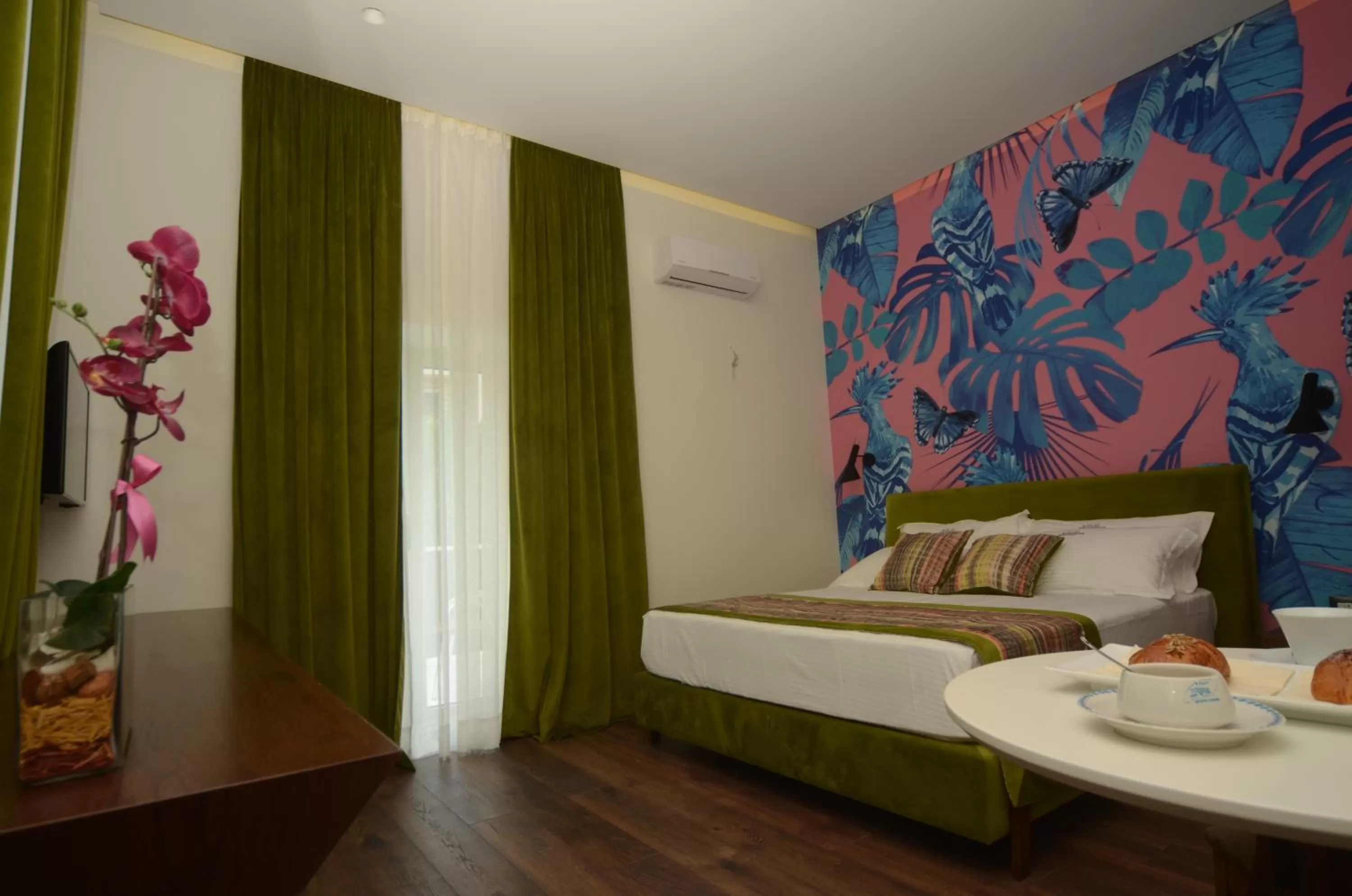 Bed in Le Palazzine Hotel