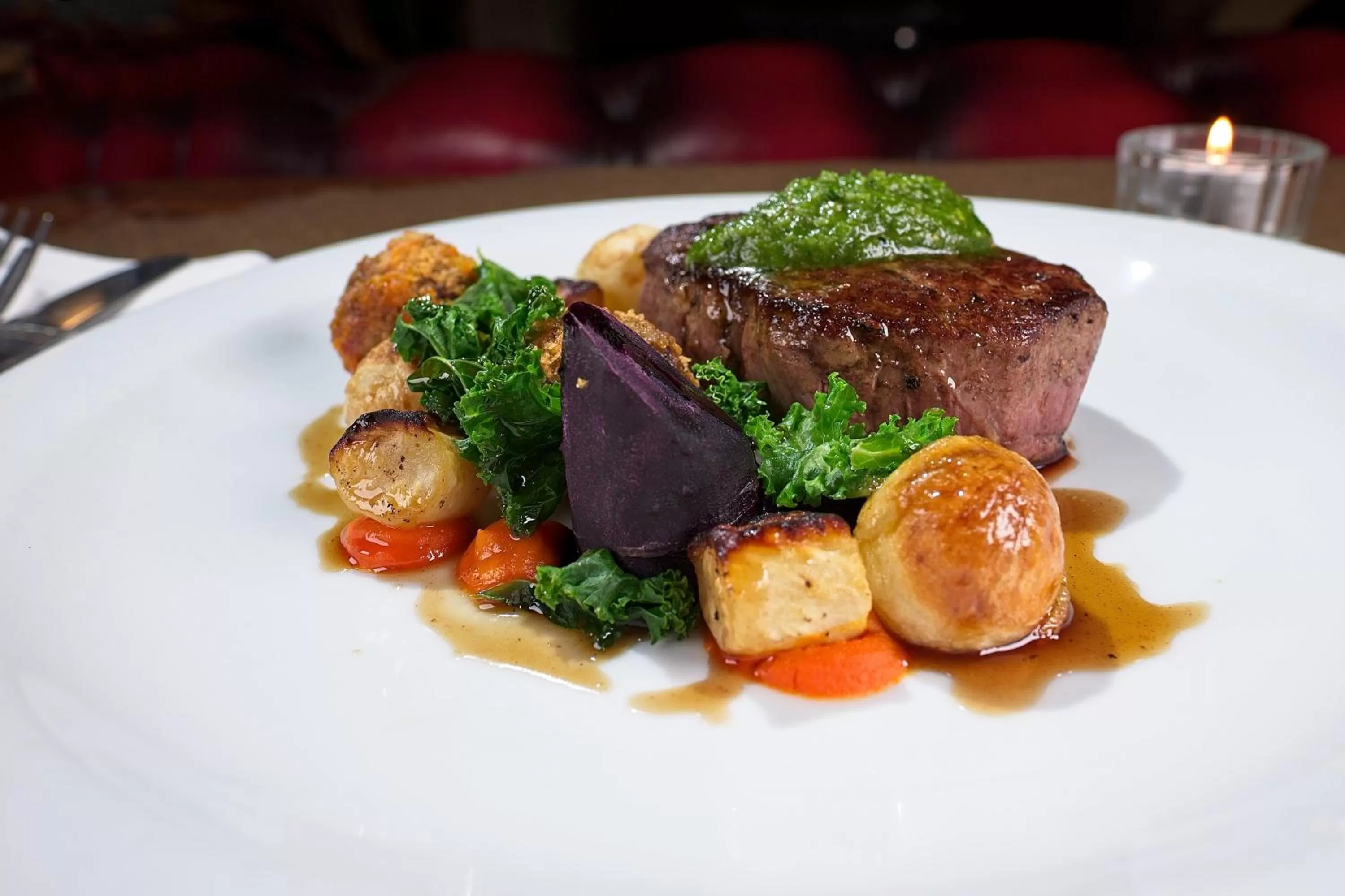 Food close-up in Rams Head Inn