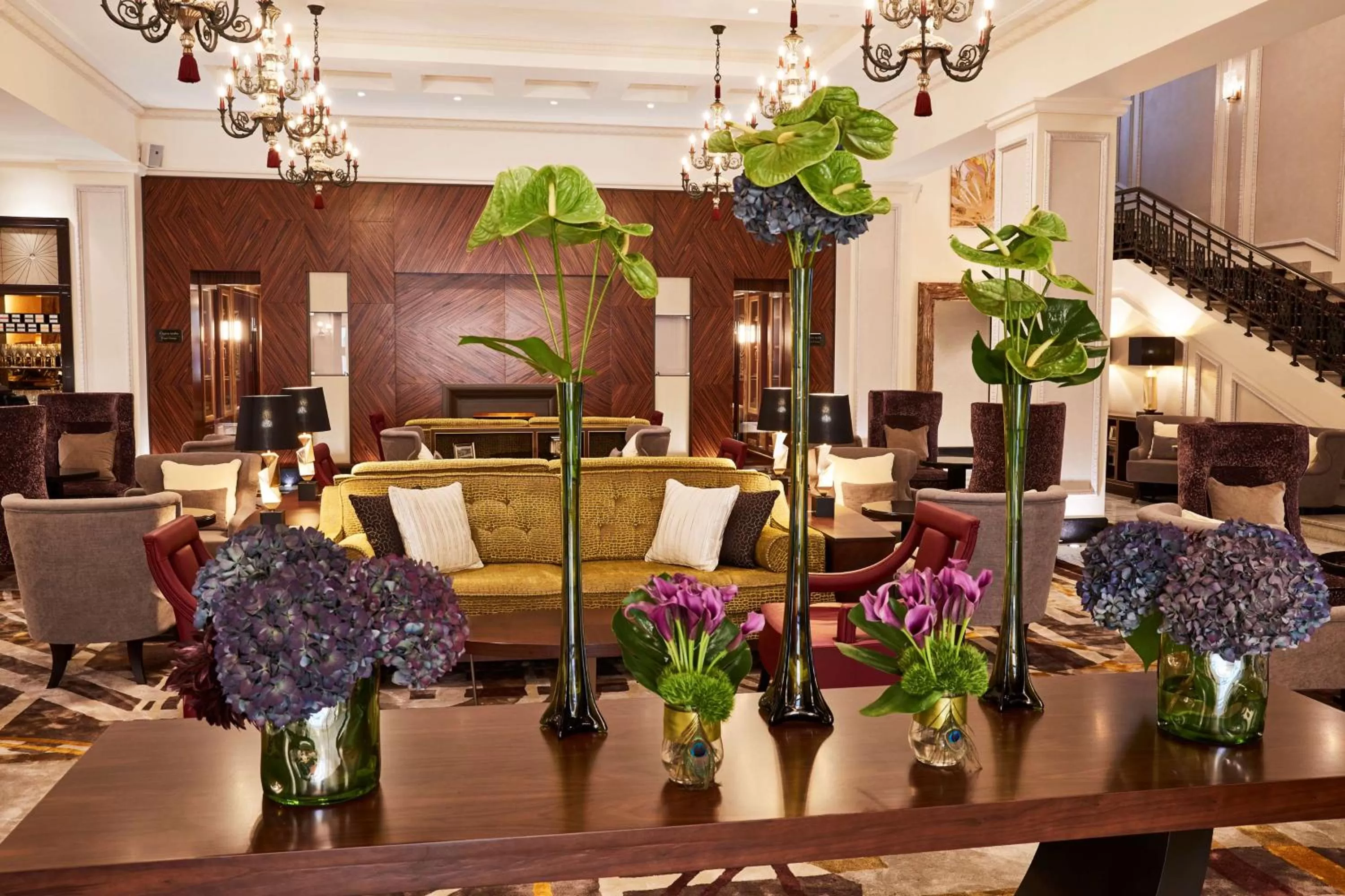 Lobby or reception in Grand Hotel Kempinski Riga