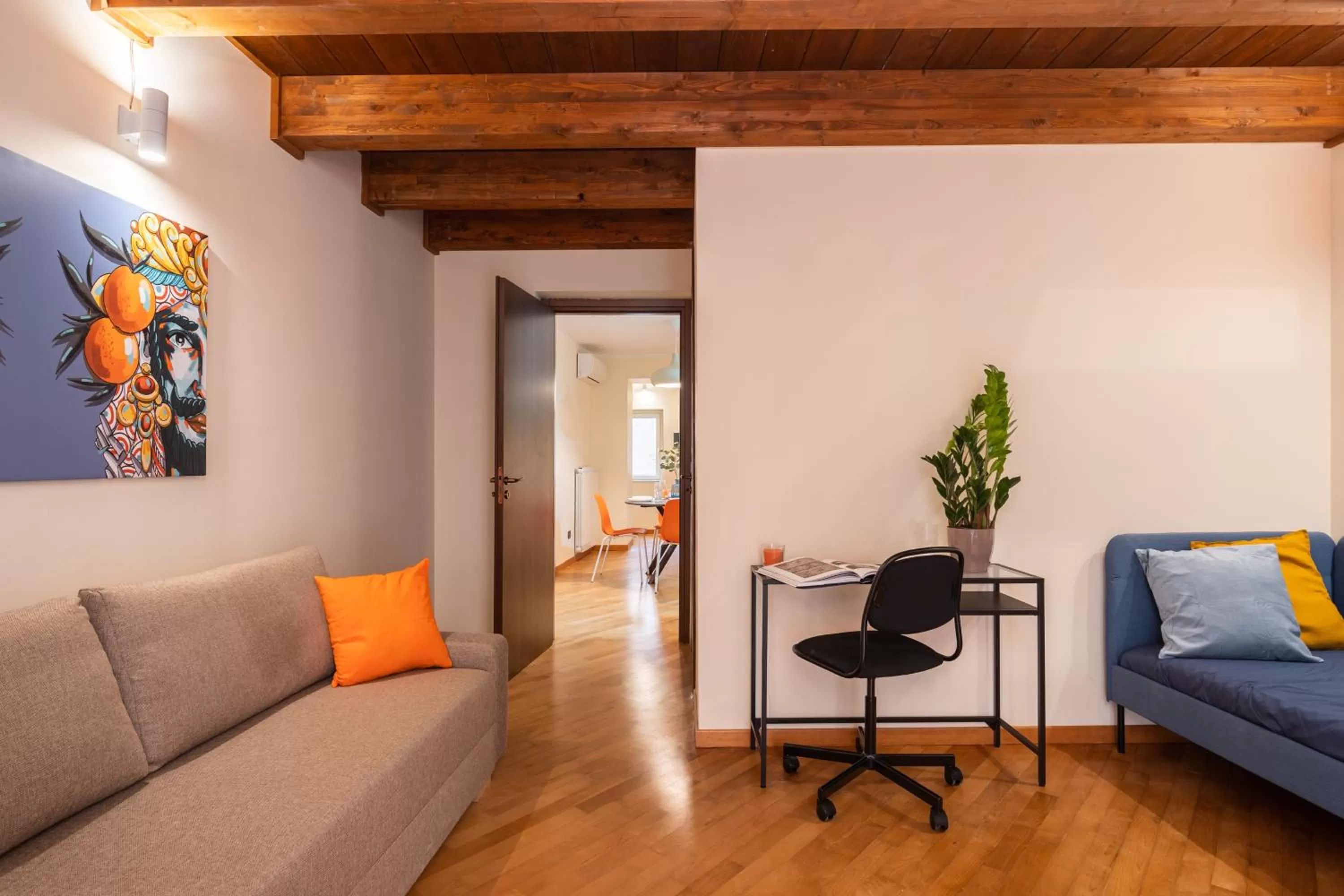 Living room in Open Sicily Residence - Central Apartments Near Quattro Canti