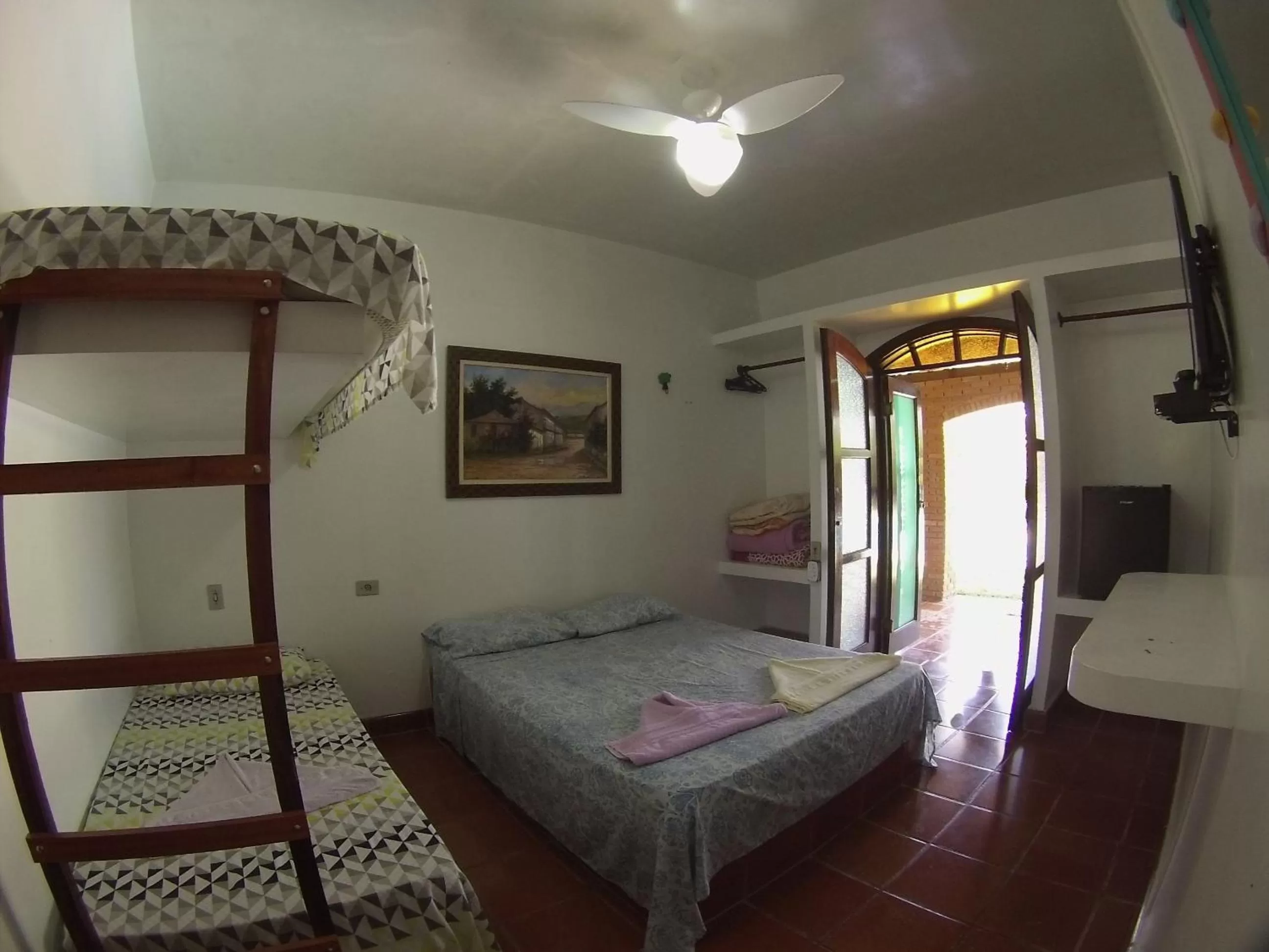 Day, Bed in Pousada Na Praia Ubatuba