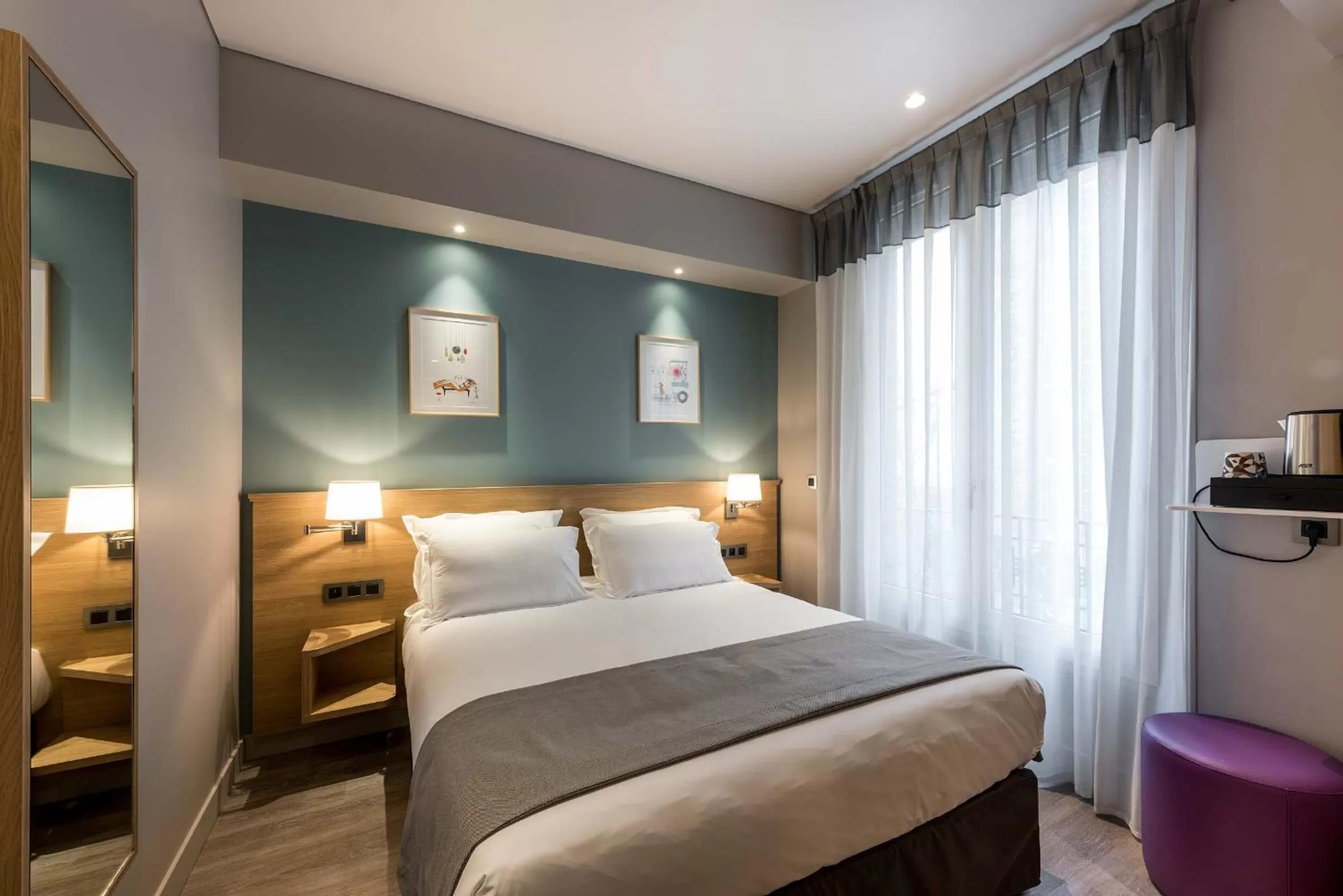 Bed in Hôtel Magellan