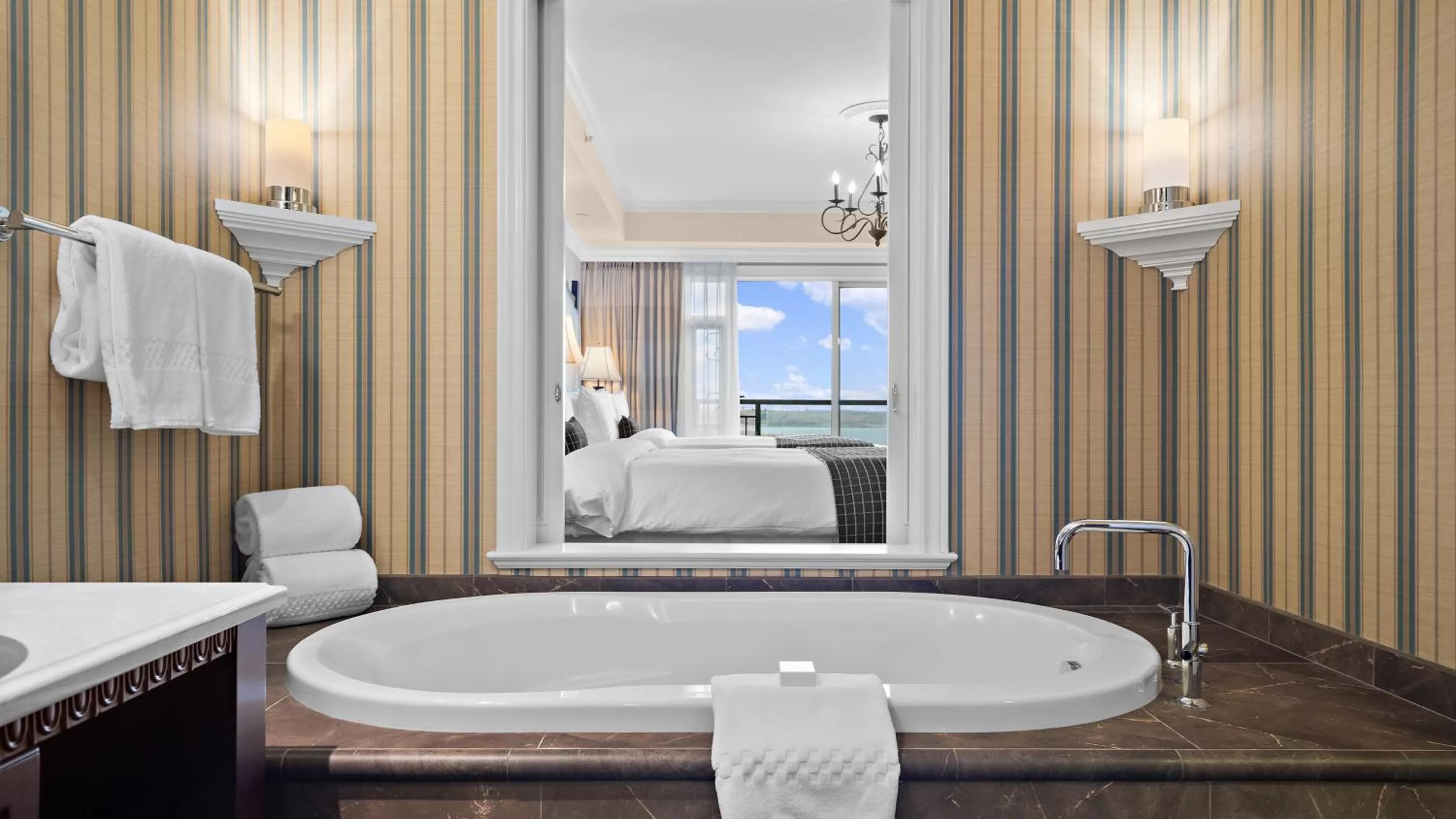 Bed in Oak Bay Beach Hotel