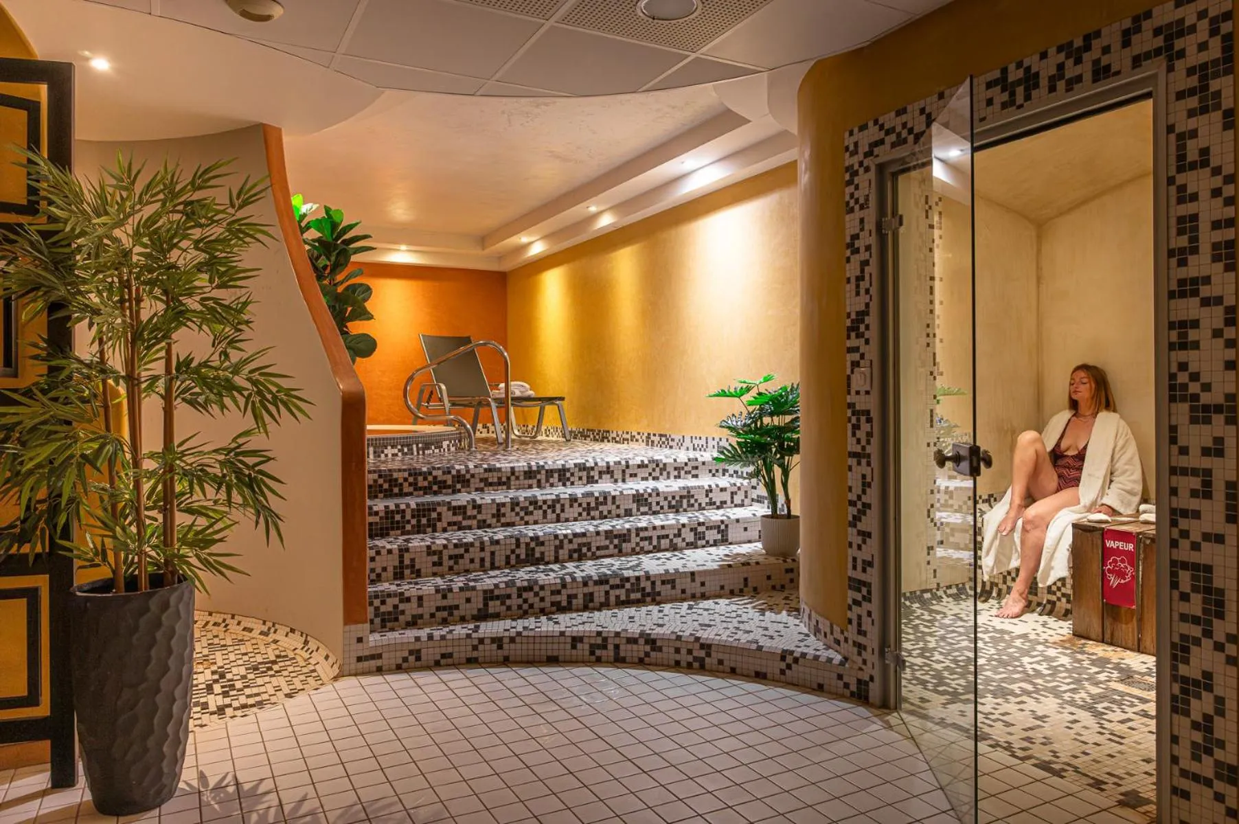 Steam room in Le Mauritia Hotel et Spa