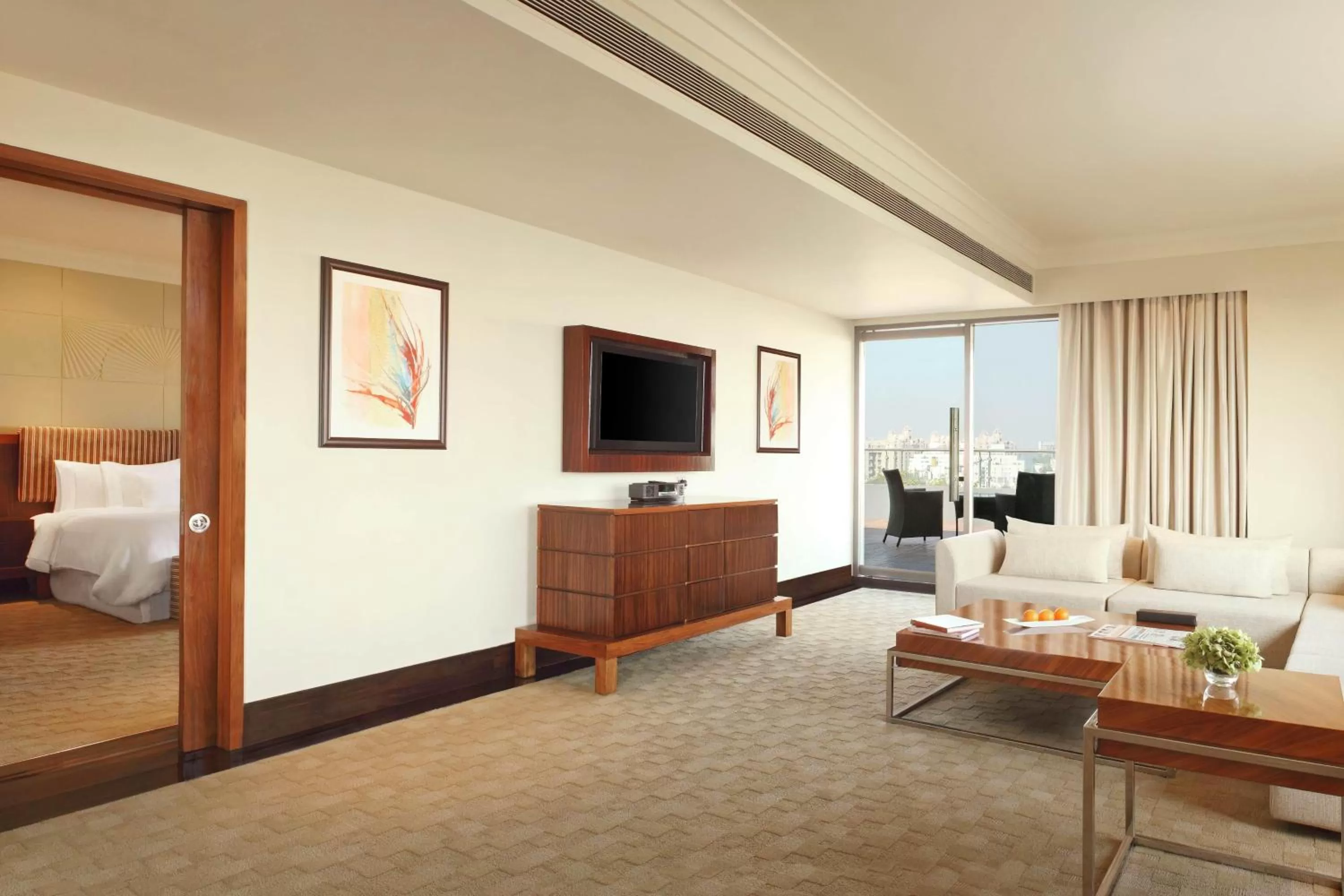 Living room, Bed in The Westin Pune Koregaon Park