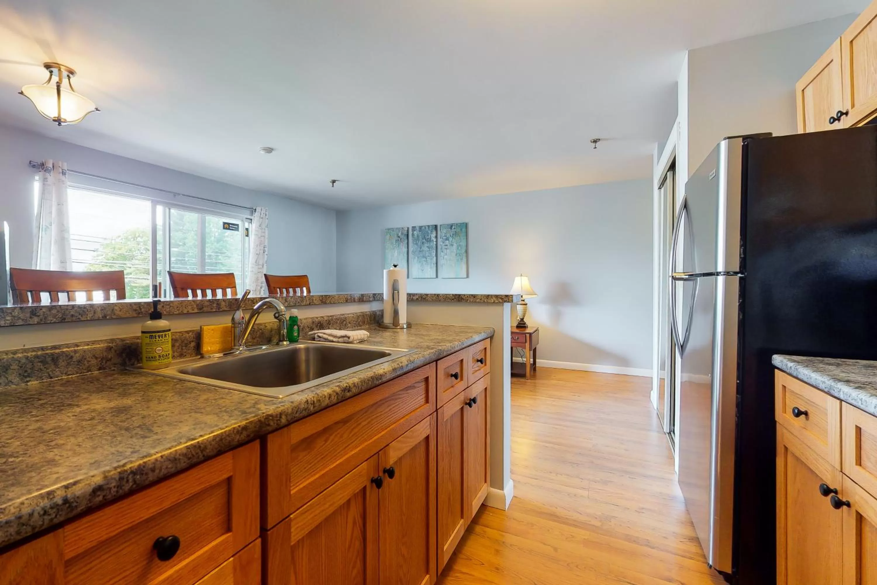 Kitchen/Kitchenette in Lake Winnipesaukee Retreat