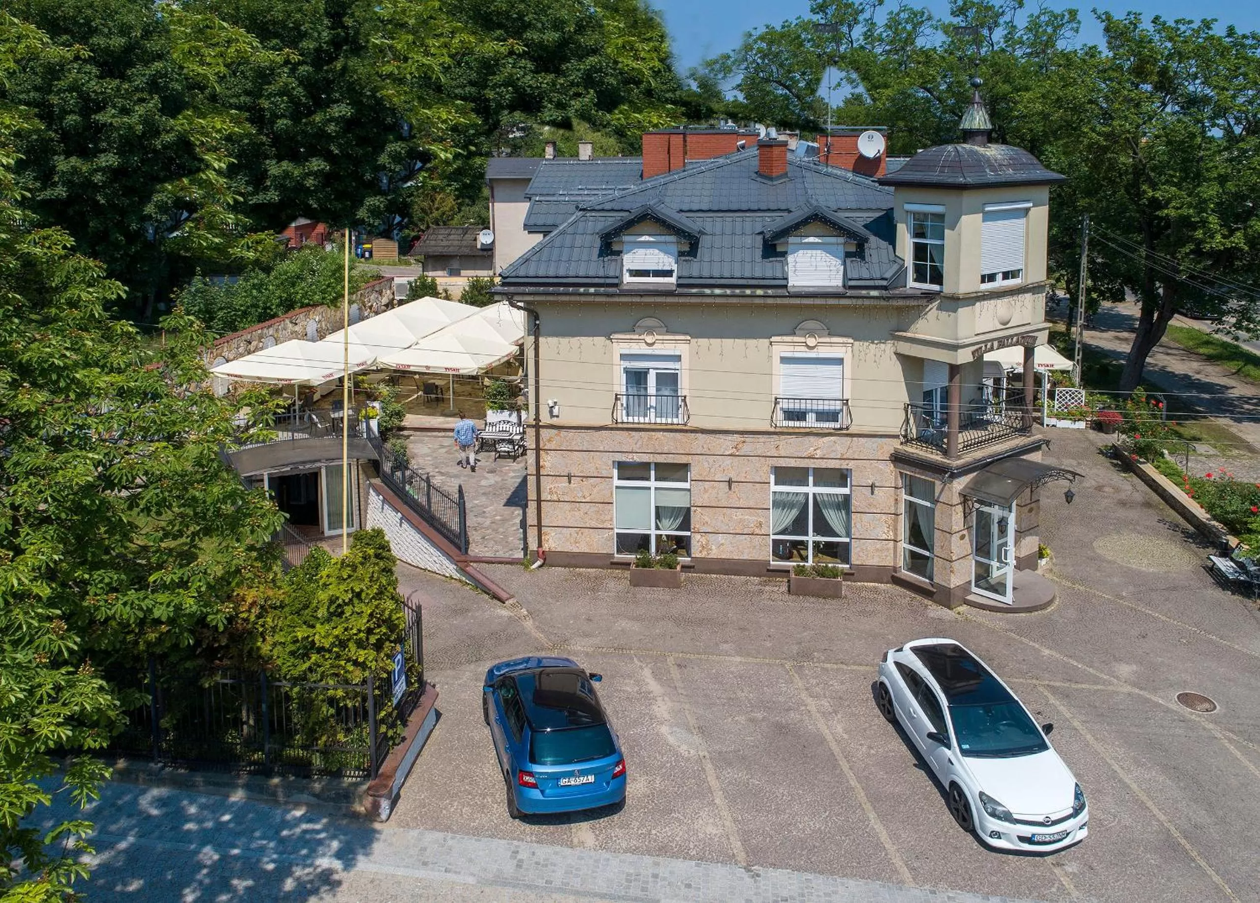 Bird's eye view in Villa Palladium