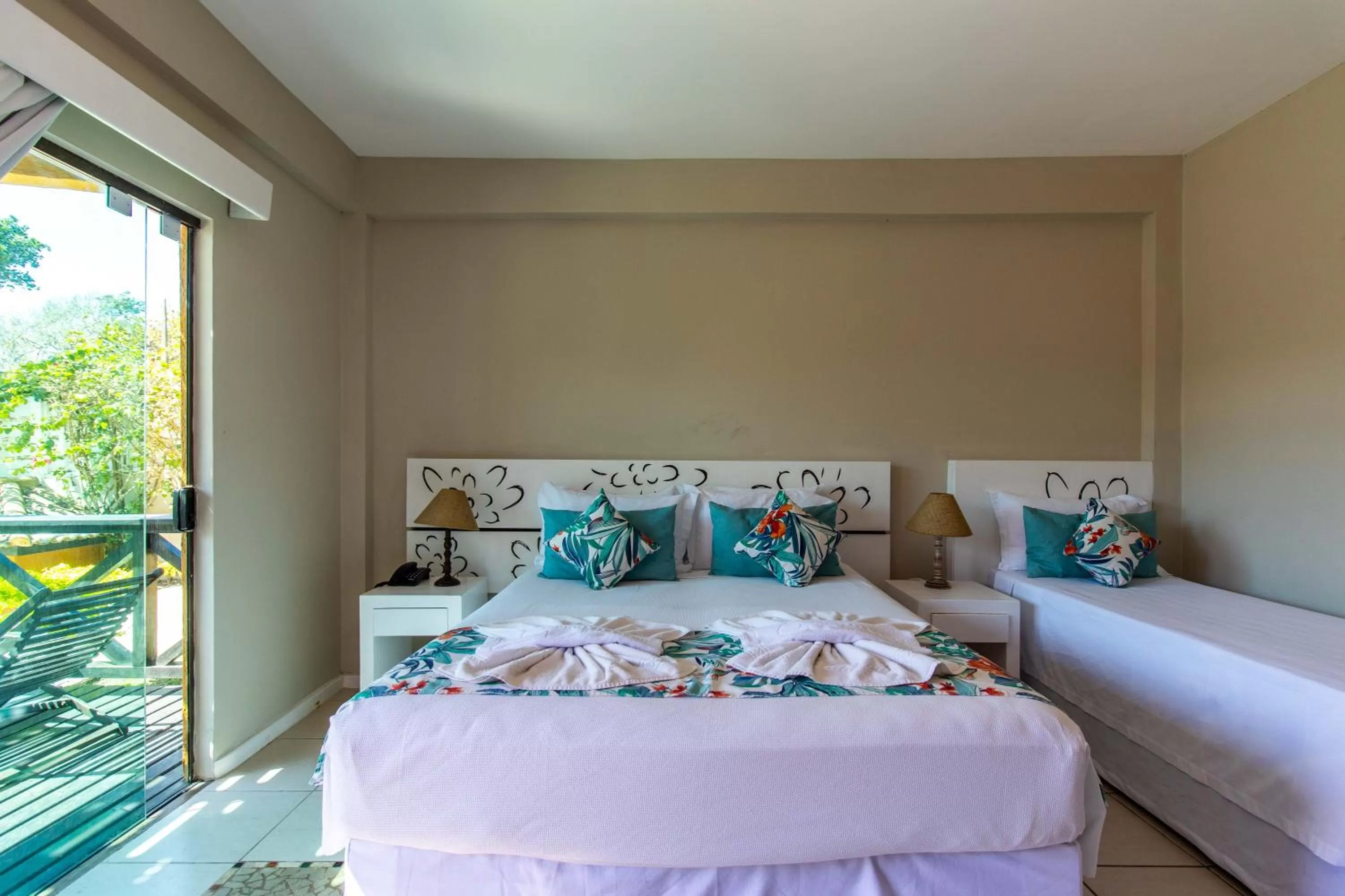 Bed in Hotel Pousada Brava Club