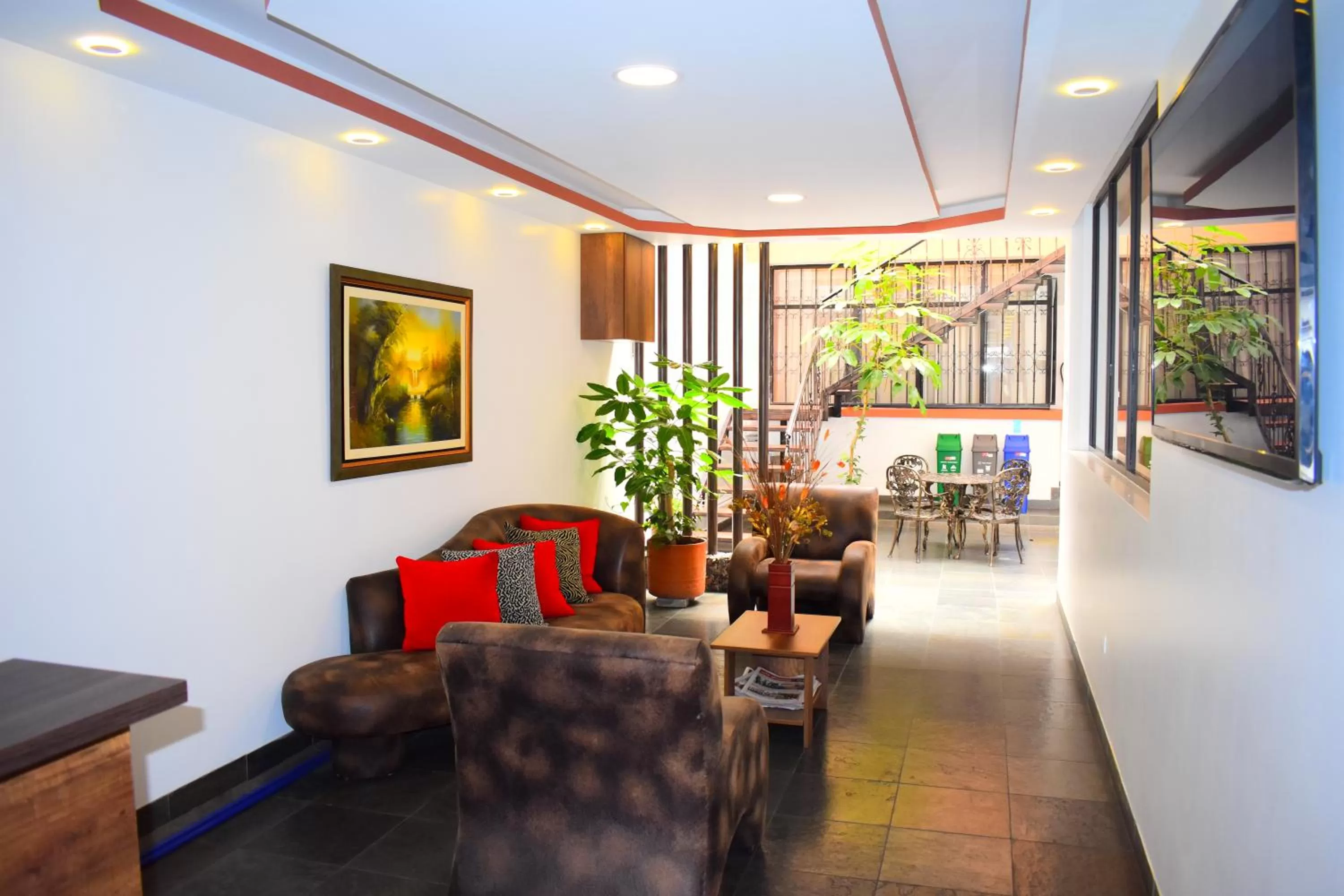 Lobby or reception in Hotel Endamo