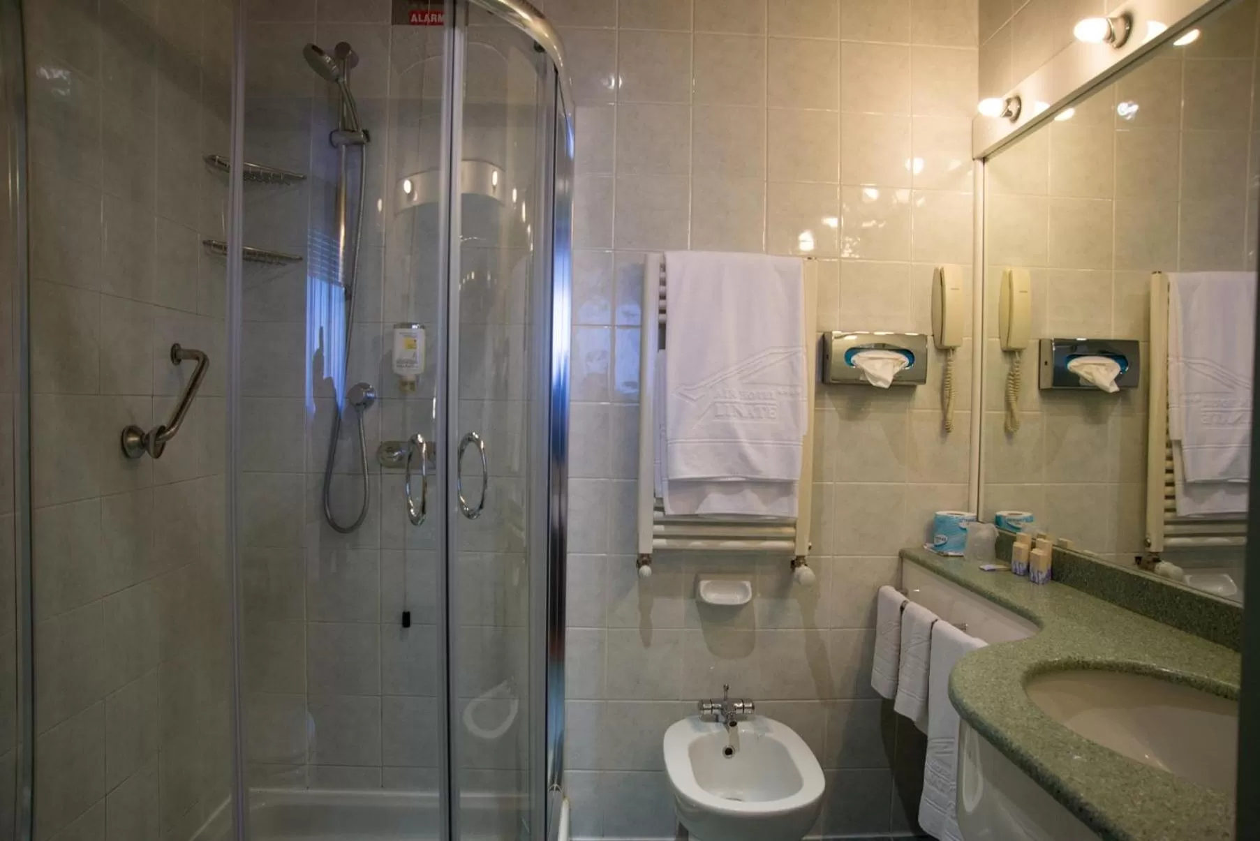 Shower in Best Western Air Hotel Linate
