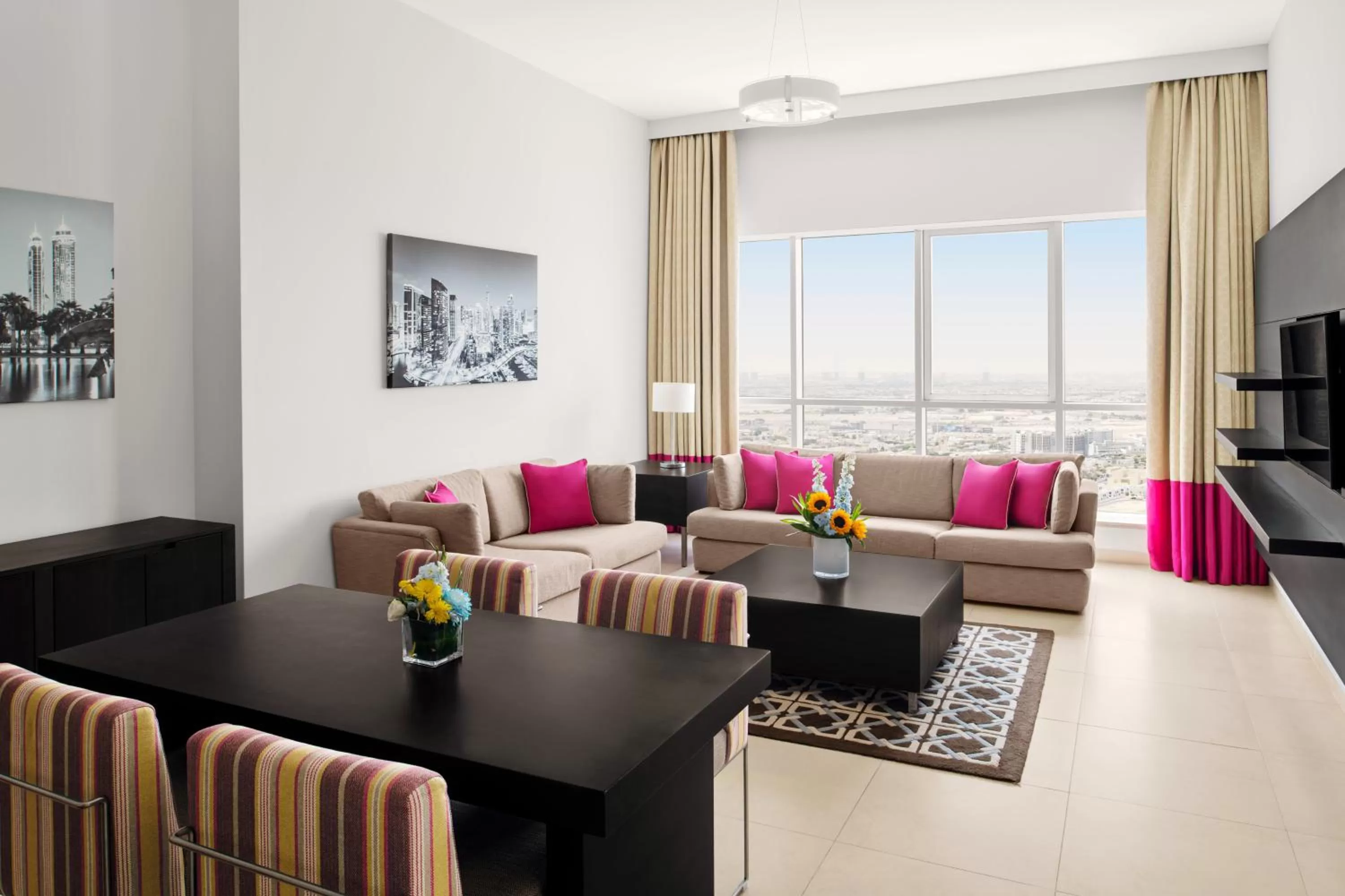 Seating area in Adagio Premium Dubai Al Barsha