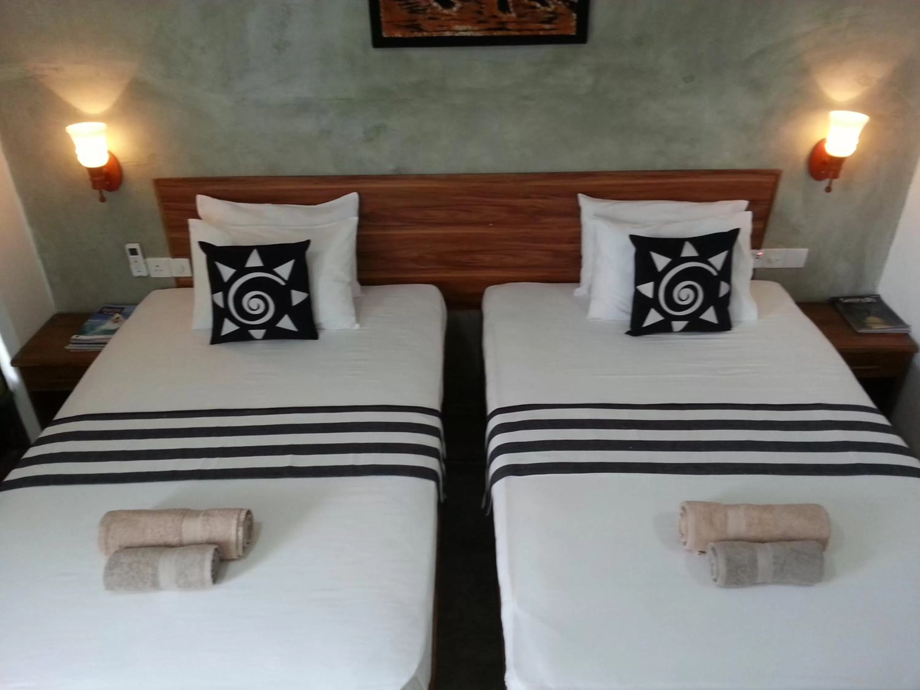 Bed in Green Wood Villa Negombo