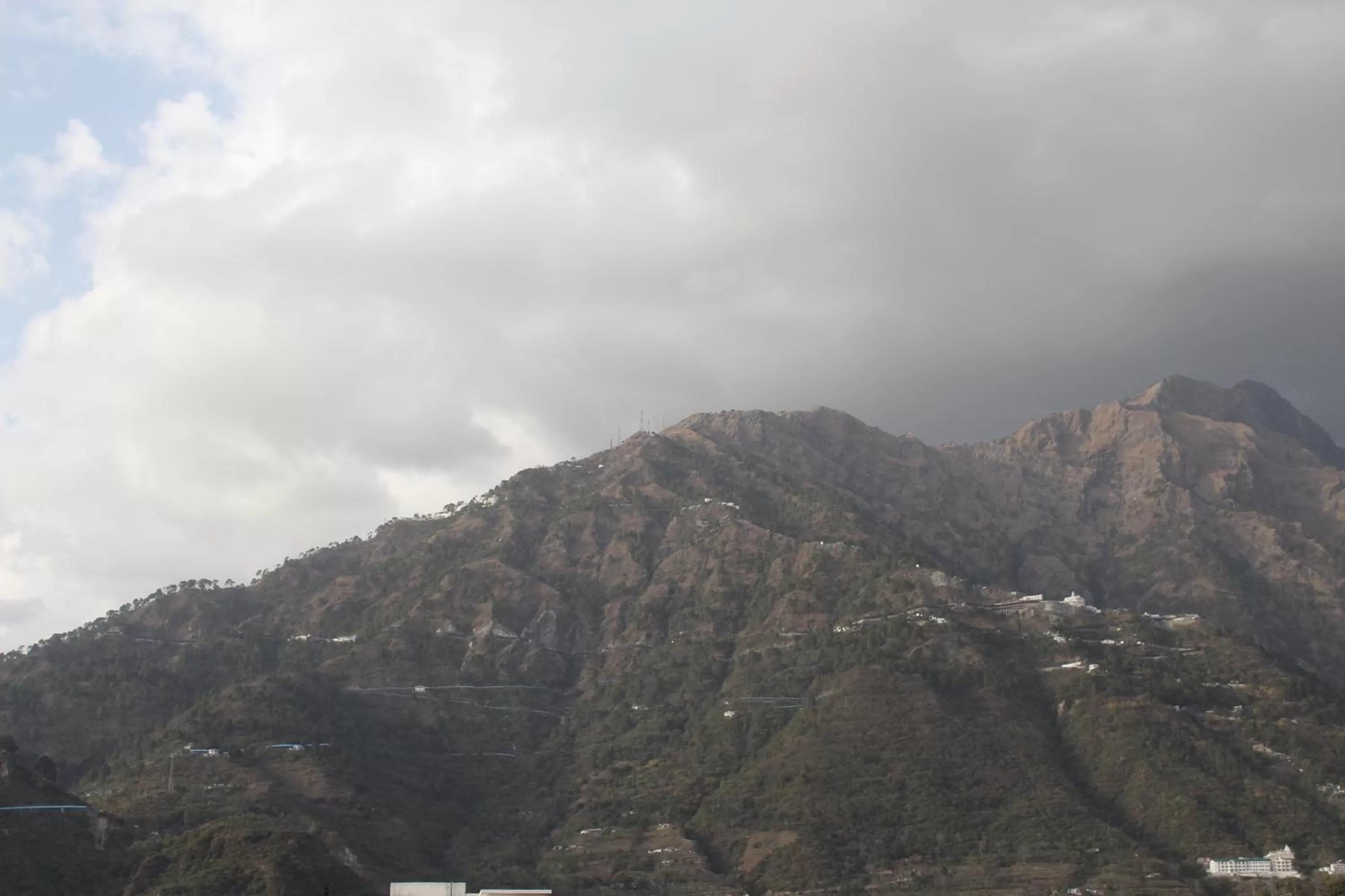 Natural landscape, Mountain View in Trimrooms @ Katra Railway Station