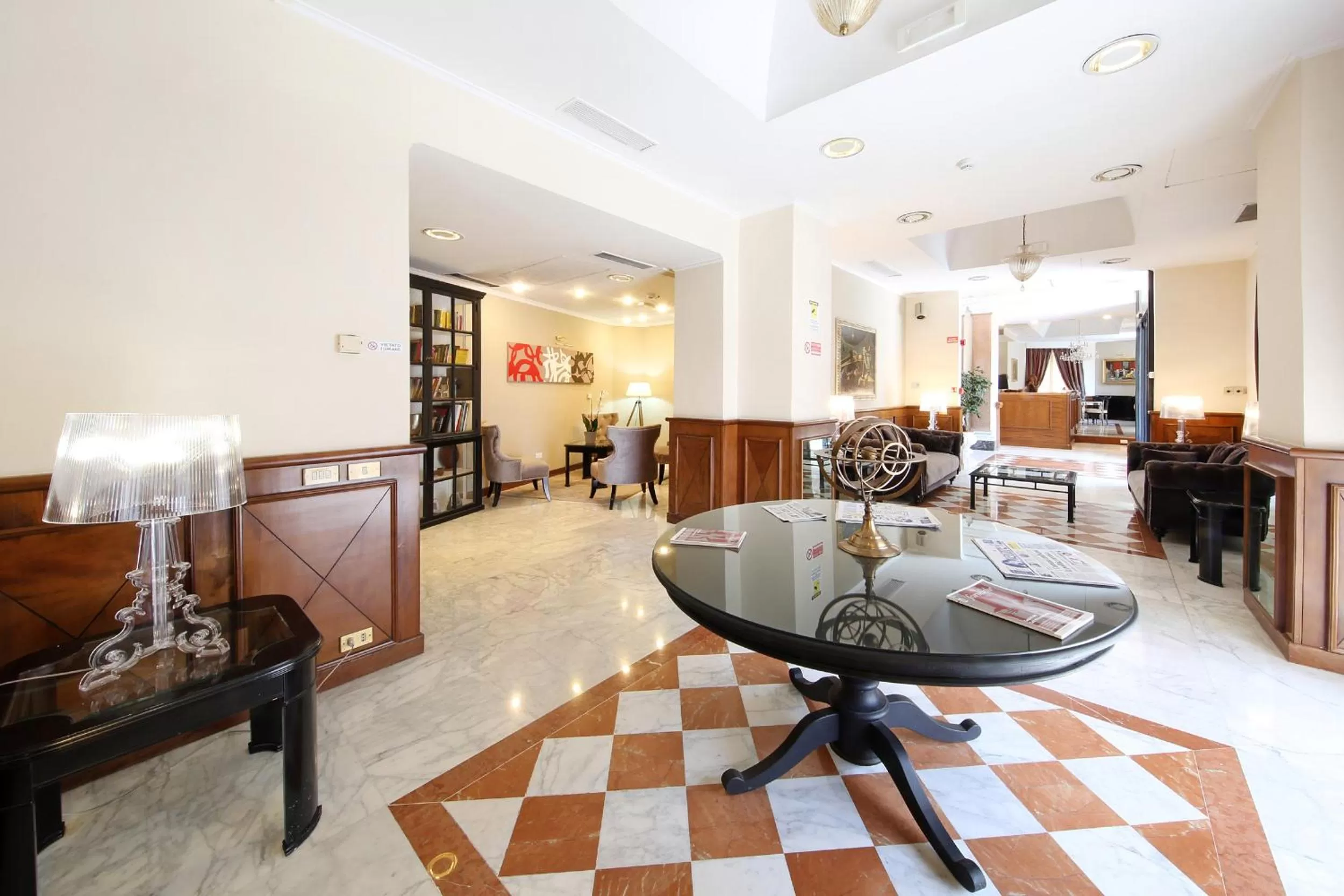 Lobby or reception in Hotel Traiano