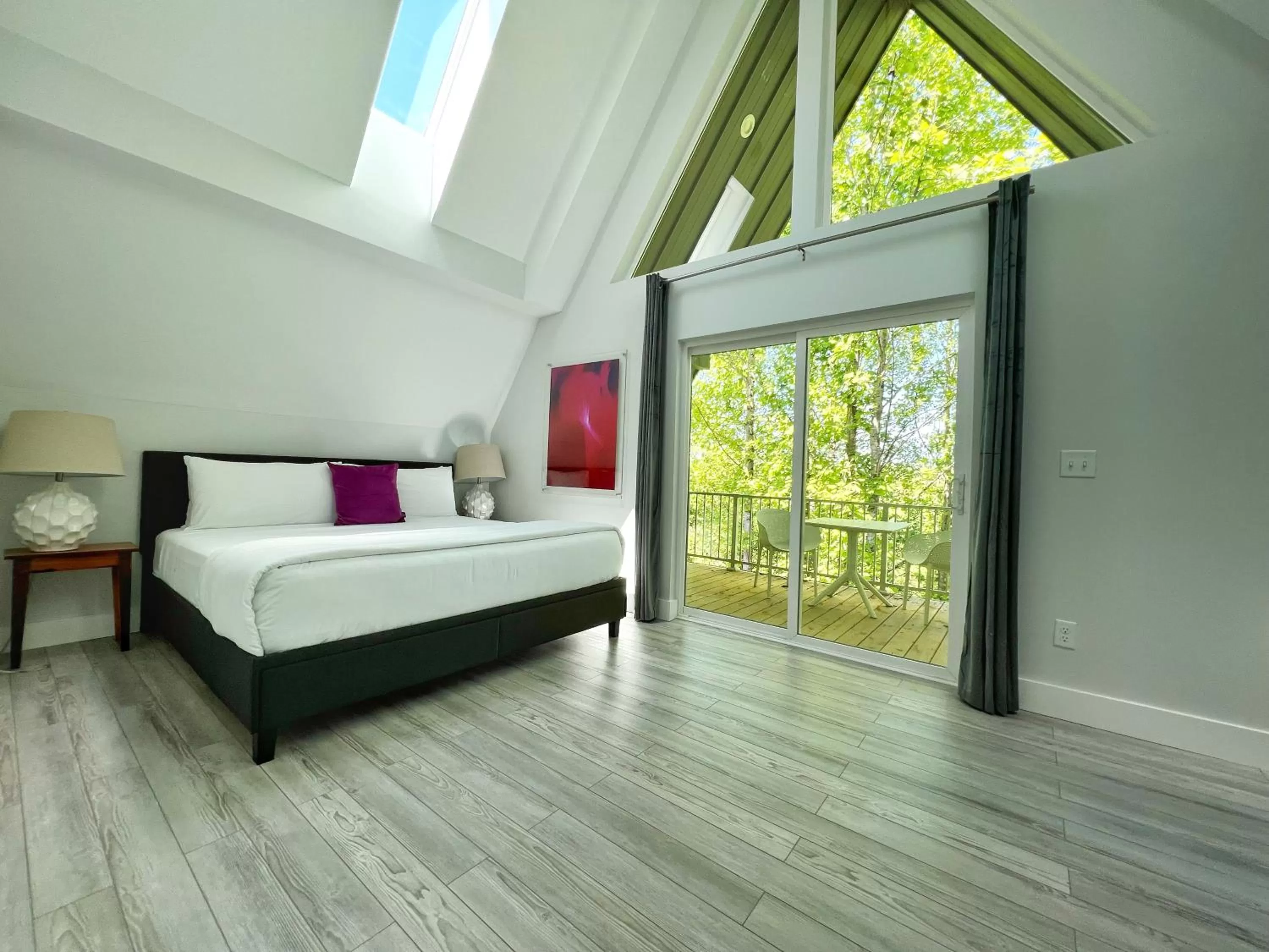 Bed in SKYLARANNA Resort & SPA