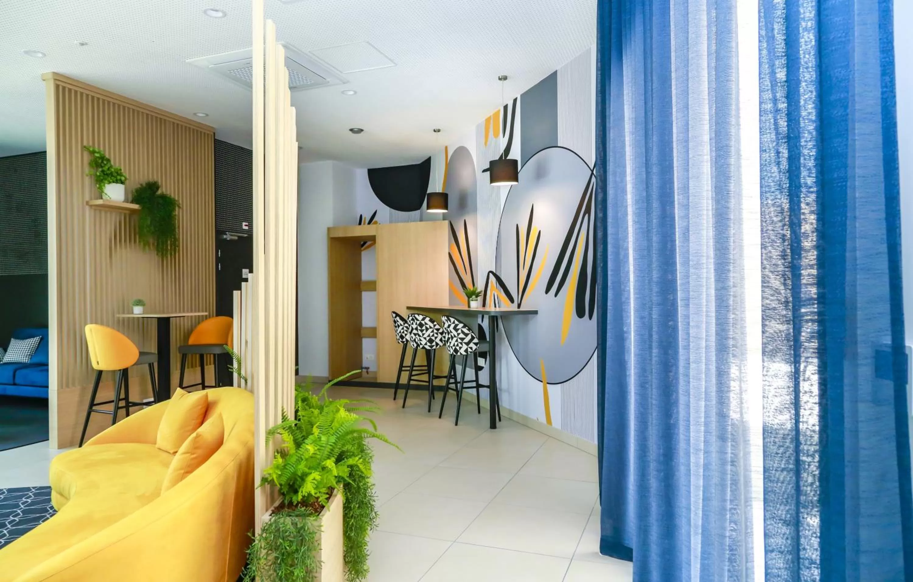 Lobby or reception in Appart Hotel Odalys City Angers Centre Gare