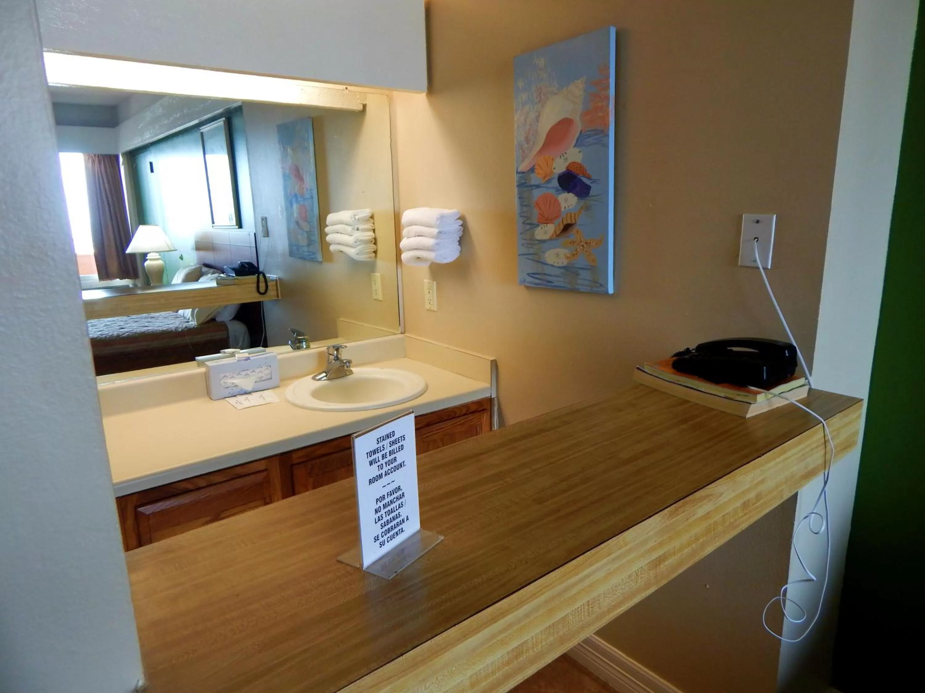 Bathroom in Padre South Hotel On The Beach