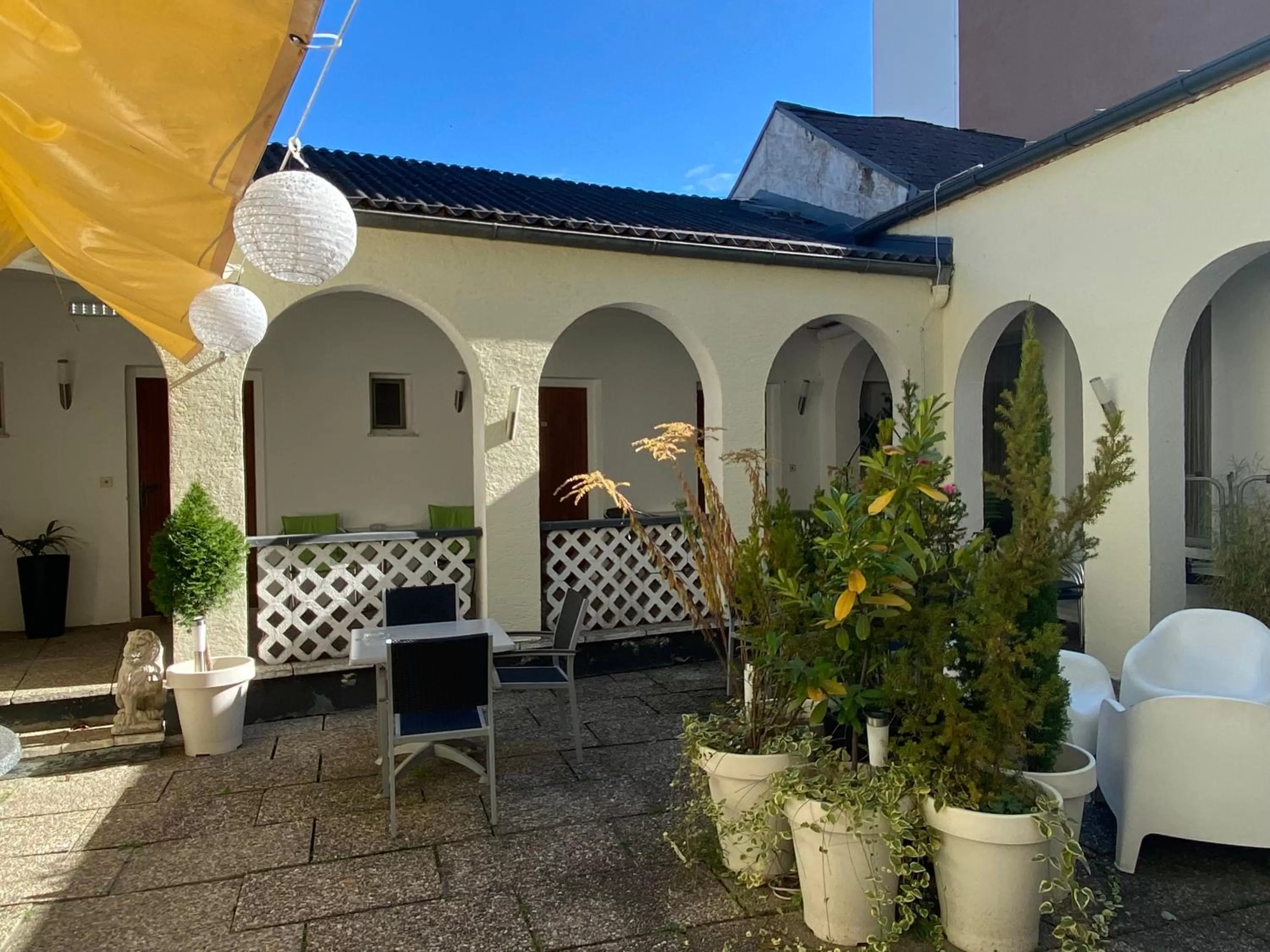 Patio in Hotel Michael