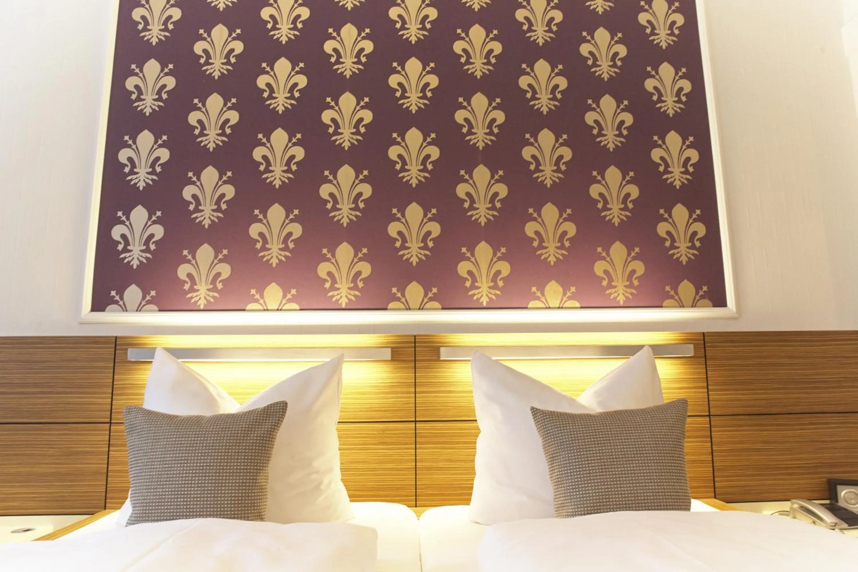 Decorative detail, Bed in Hotel Prinzregent