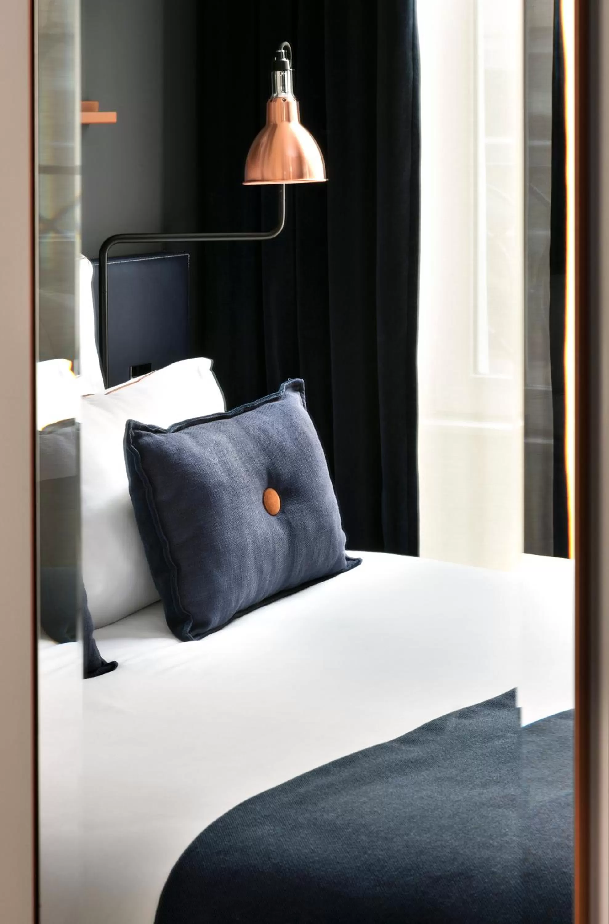 Decorative detail, Bed in Hôtel Square Louvois