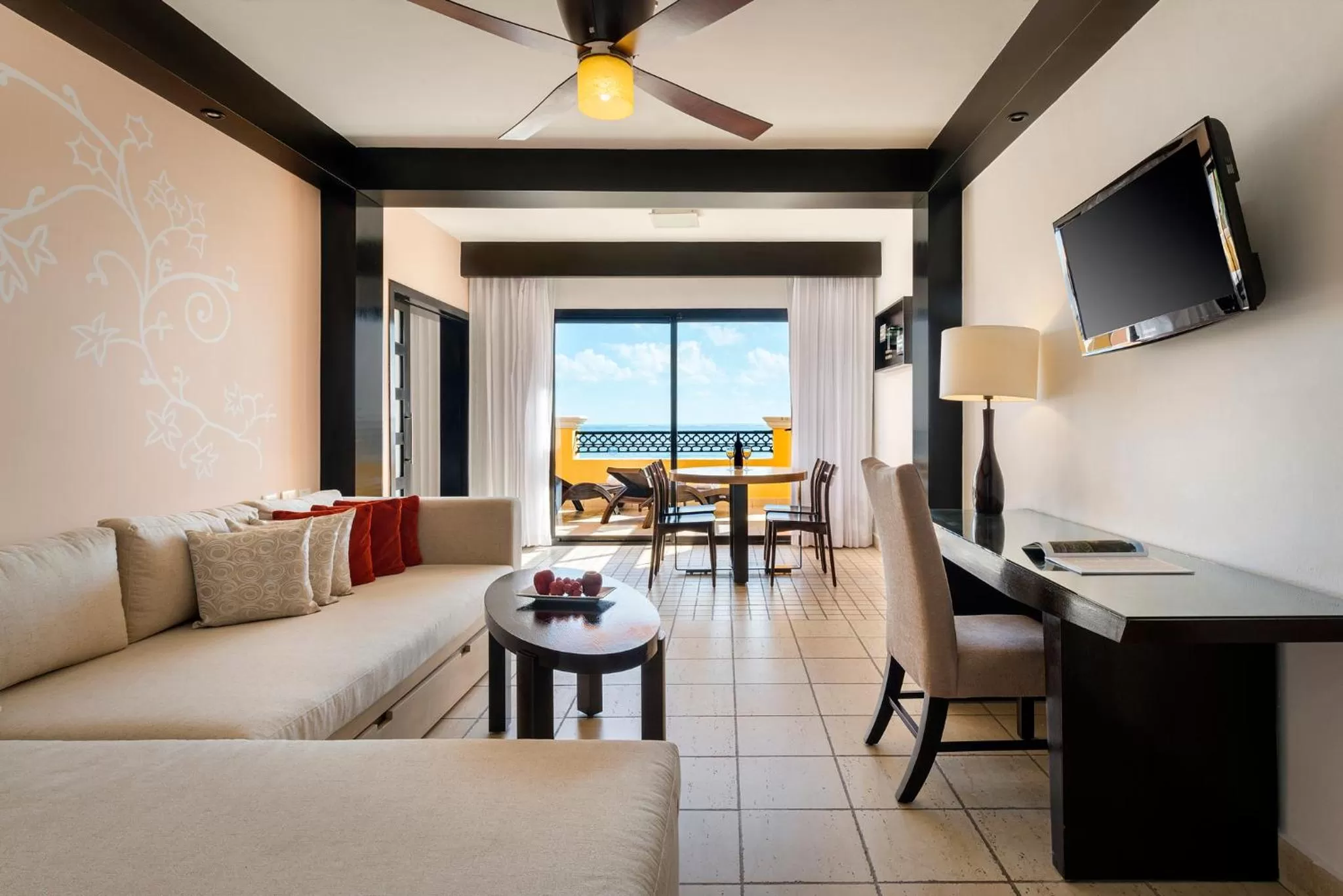 TV and multimedia, Bed in Ocean Coral & Turquesa All Inclusive