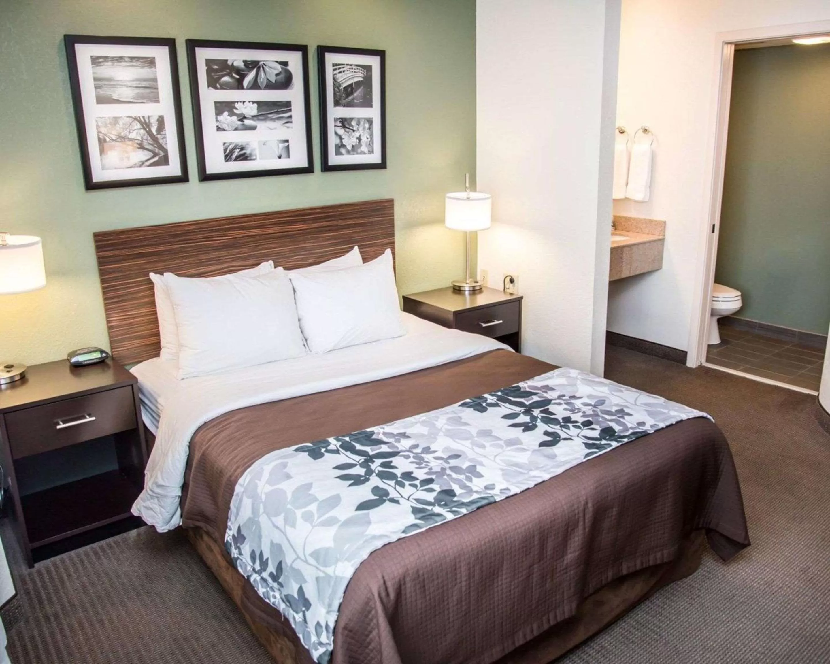 Photo of the whole room, Bed in Sleep Inn University Place