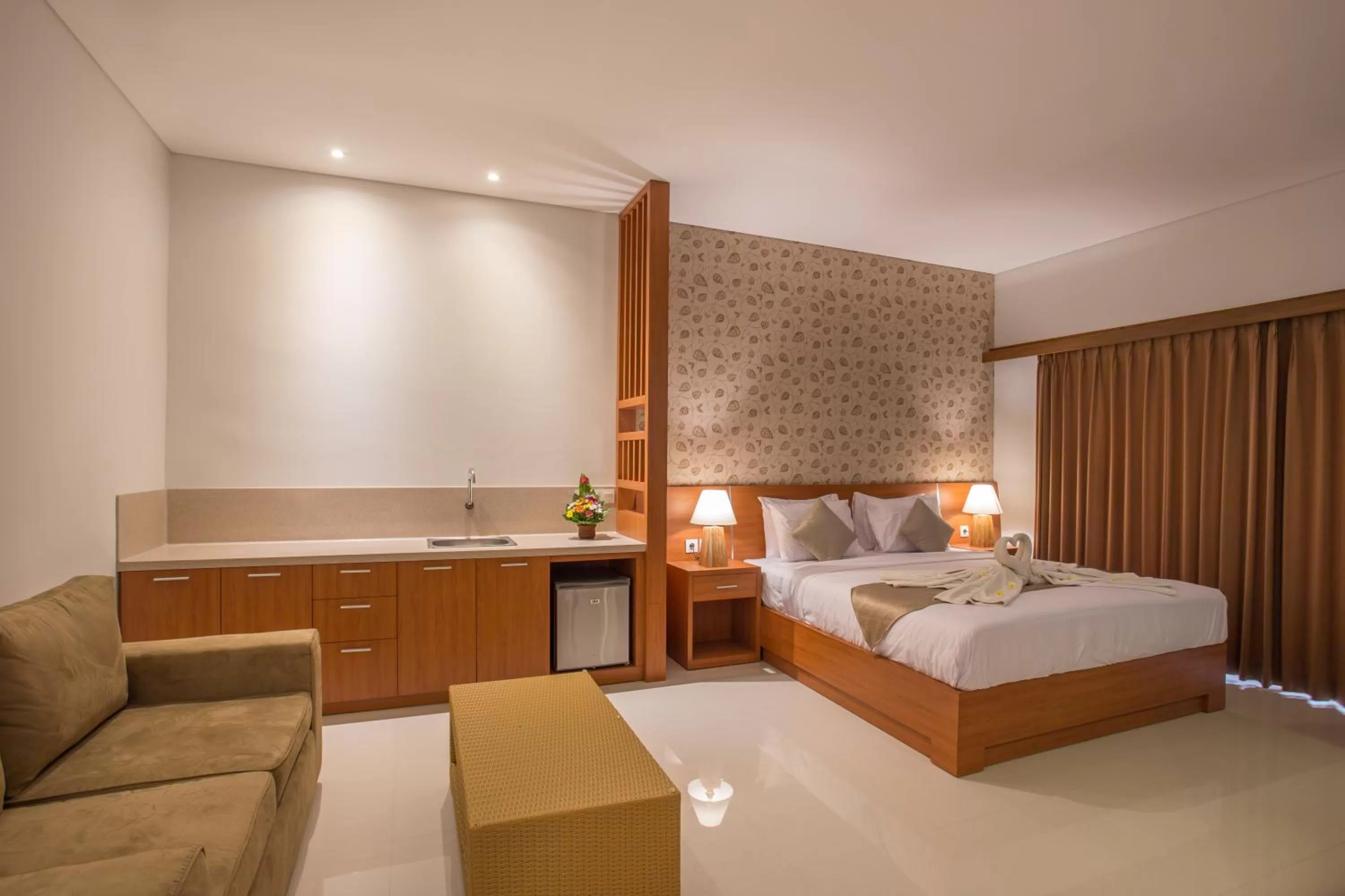 Bedroom, Bed in Grand Sehati & Spa, Ubud