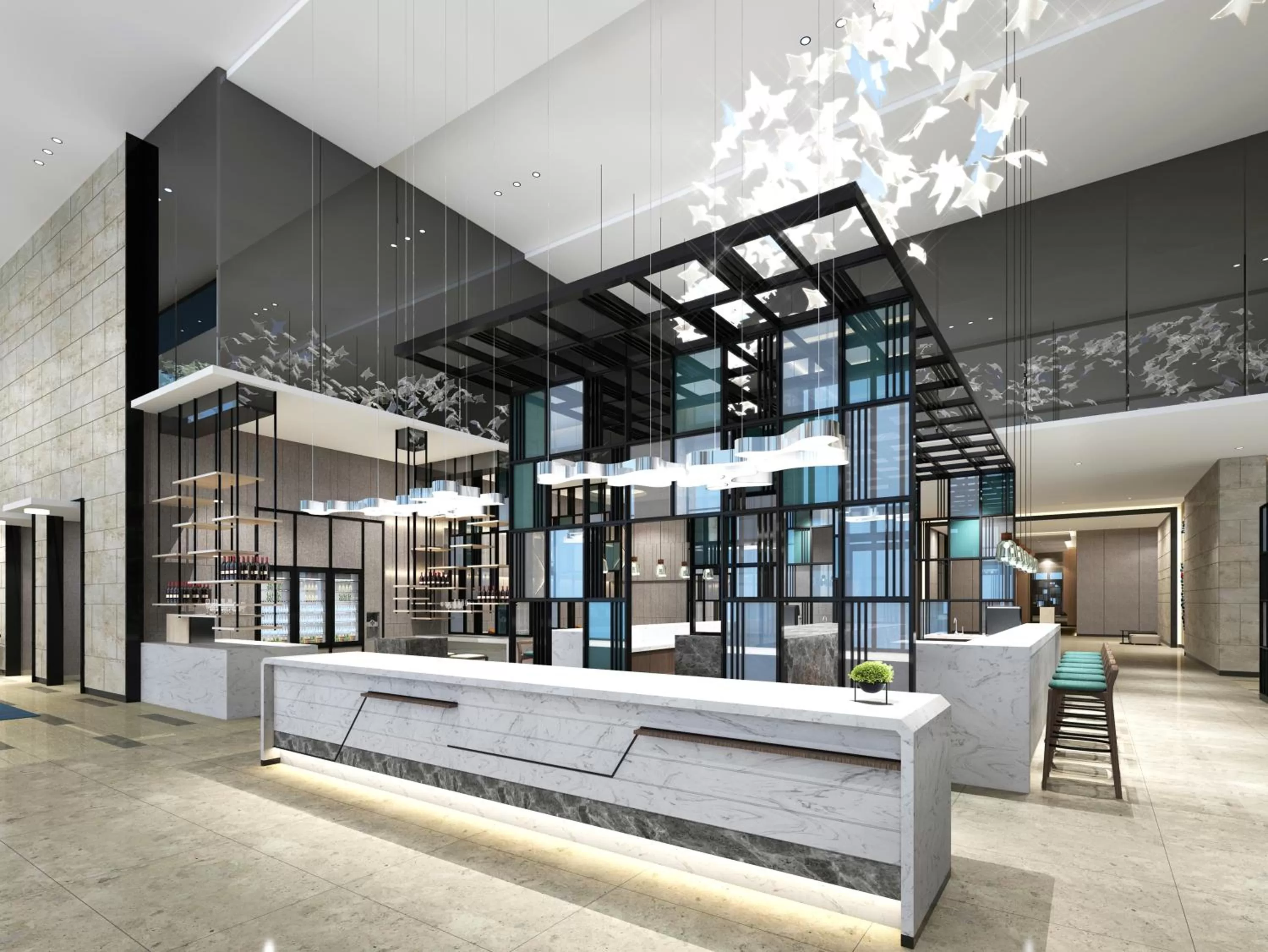 Lobby or reception in Hyatt Place Zhuhai Jinshi