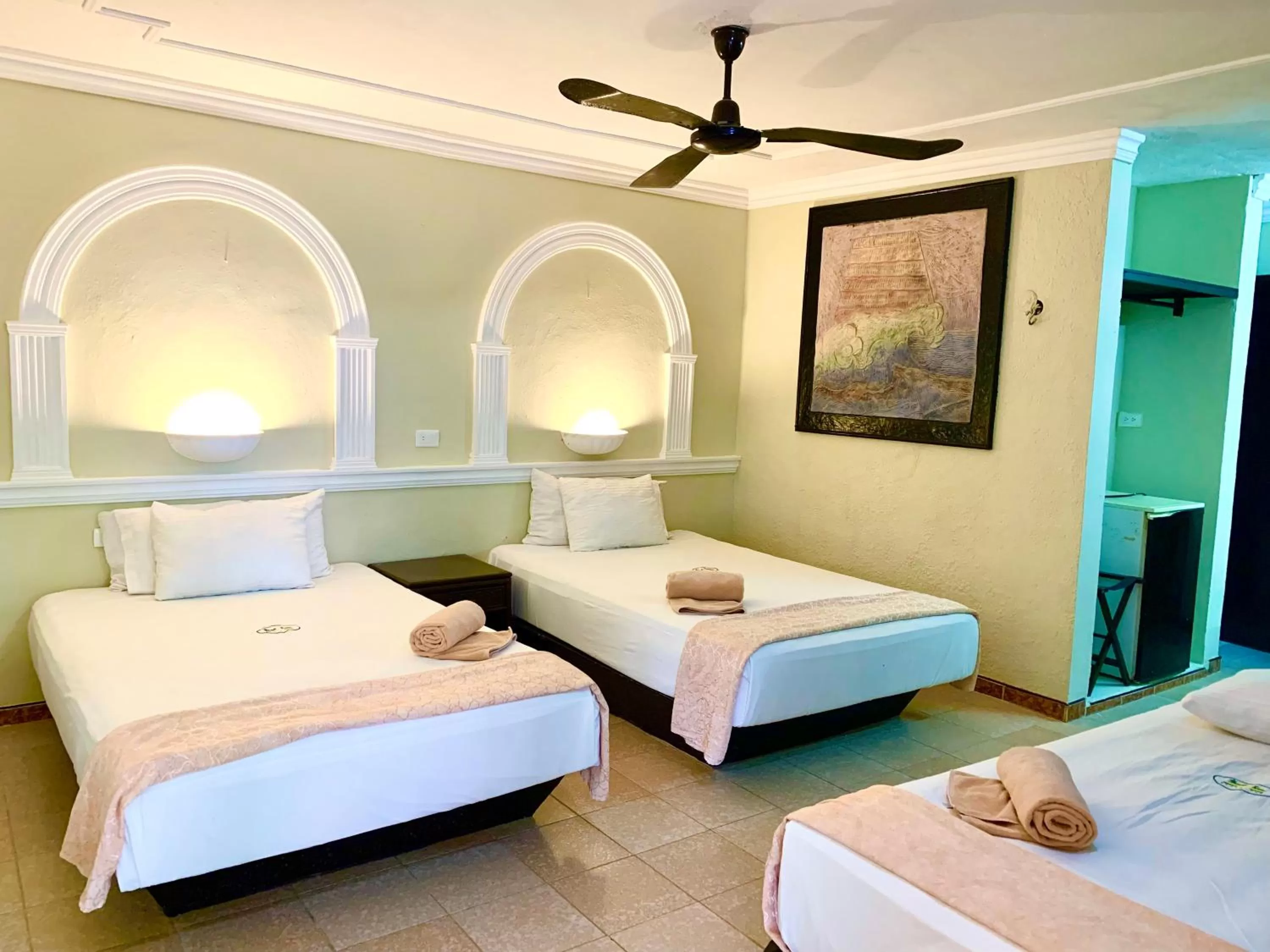 Bed in Hotel Green River