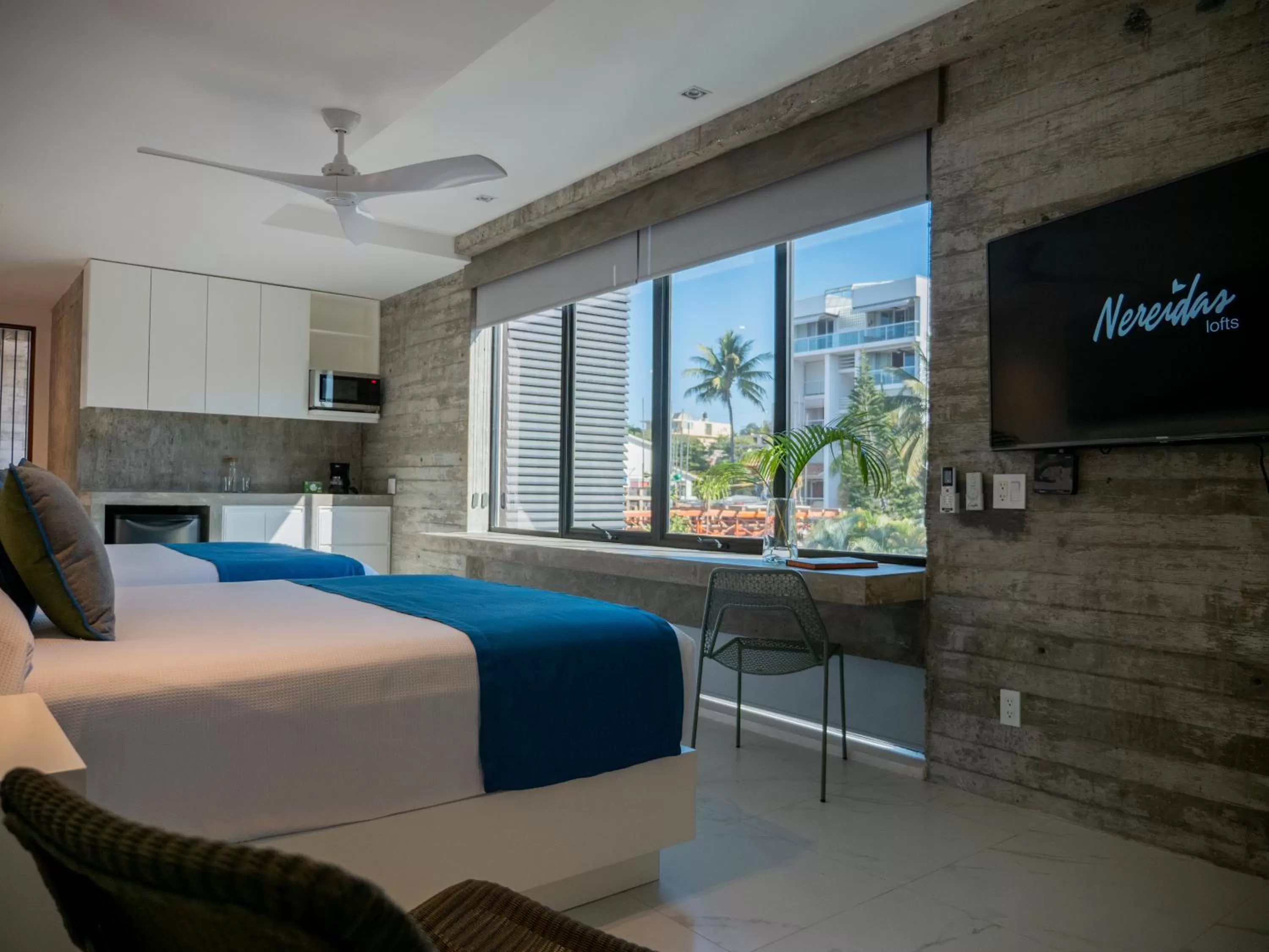 Bedroom, Bed in Nereidas Lofts