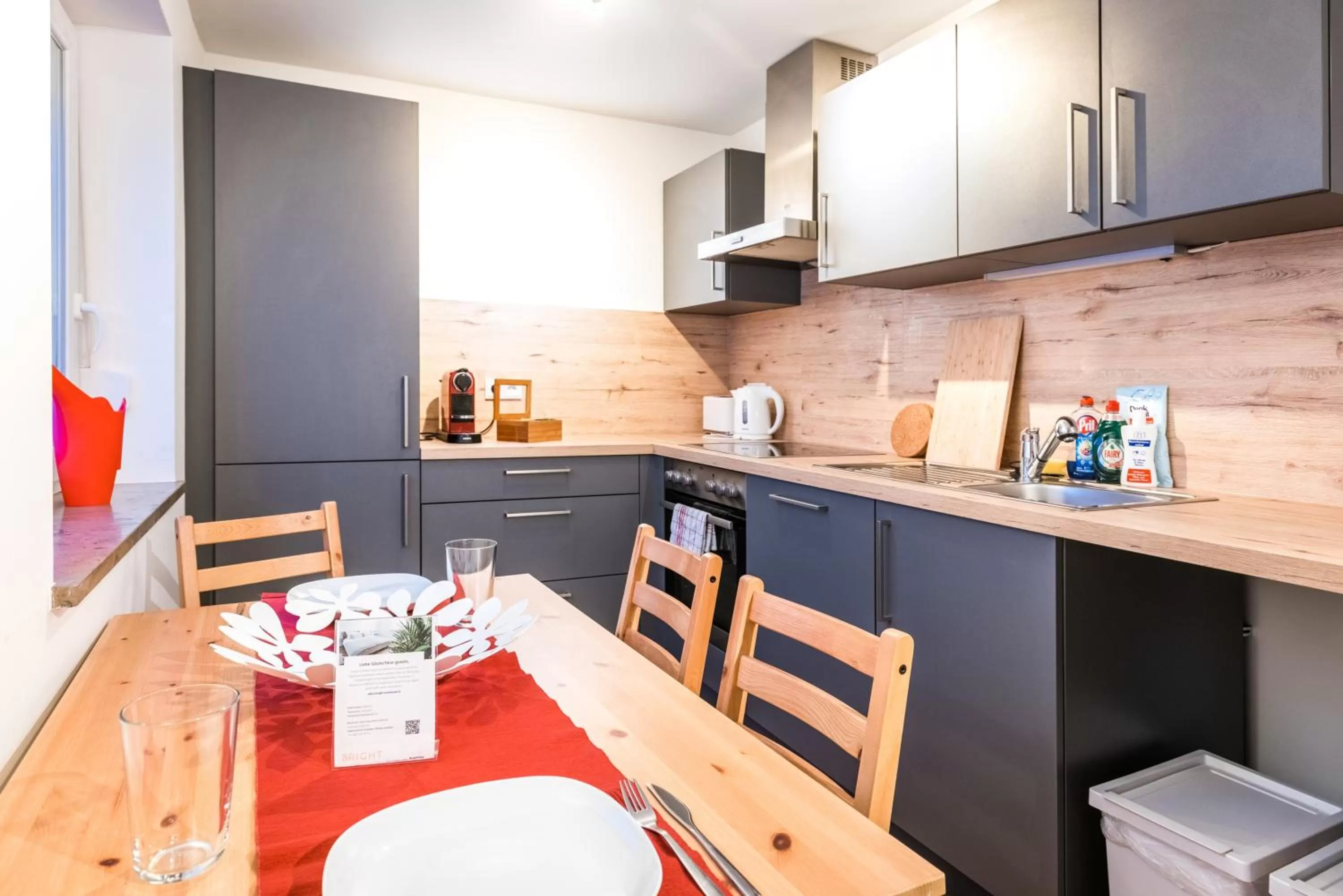 Kitchen or kitchenette in Arbio I Cozy Apartments Augsburg-Lechhausen