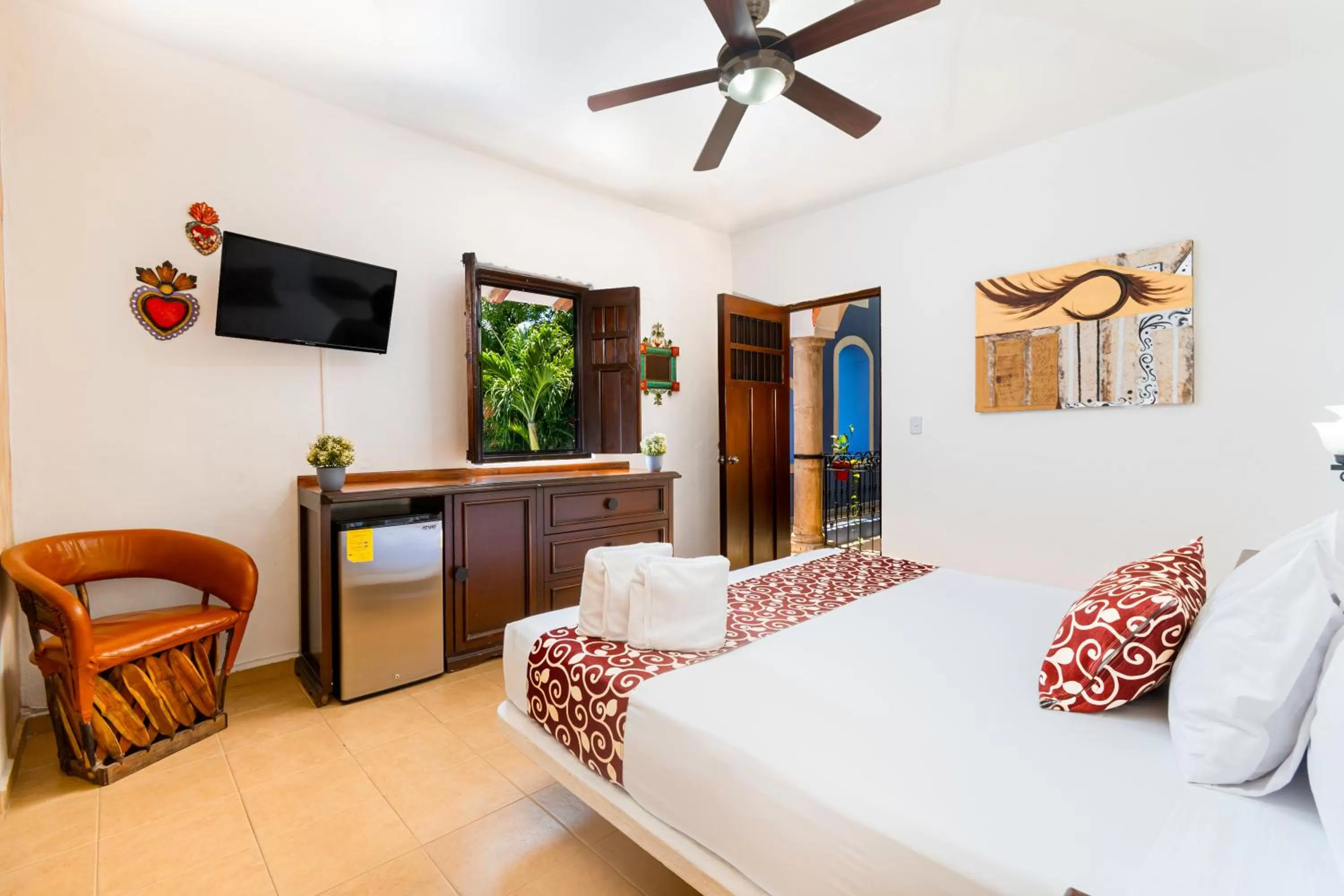 Bed in Hotel Casa de las Flores