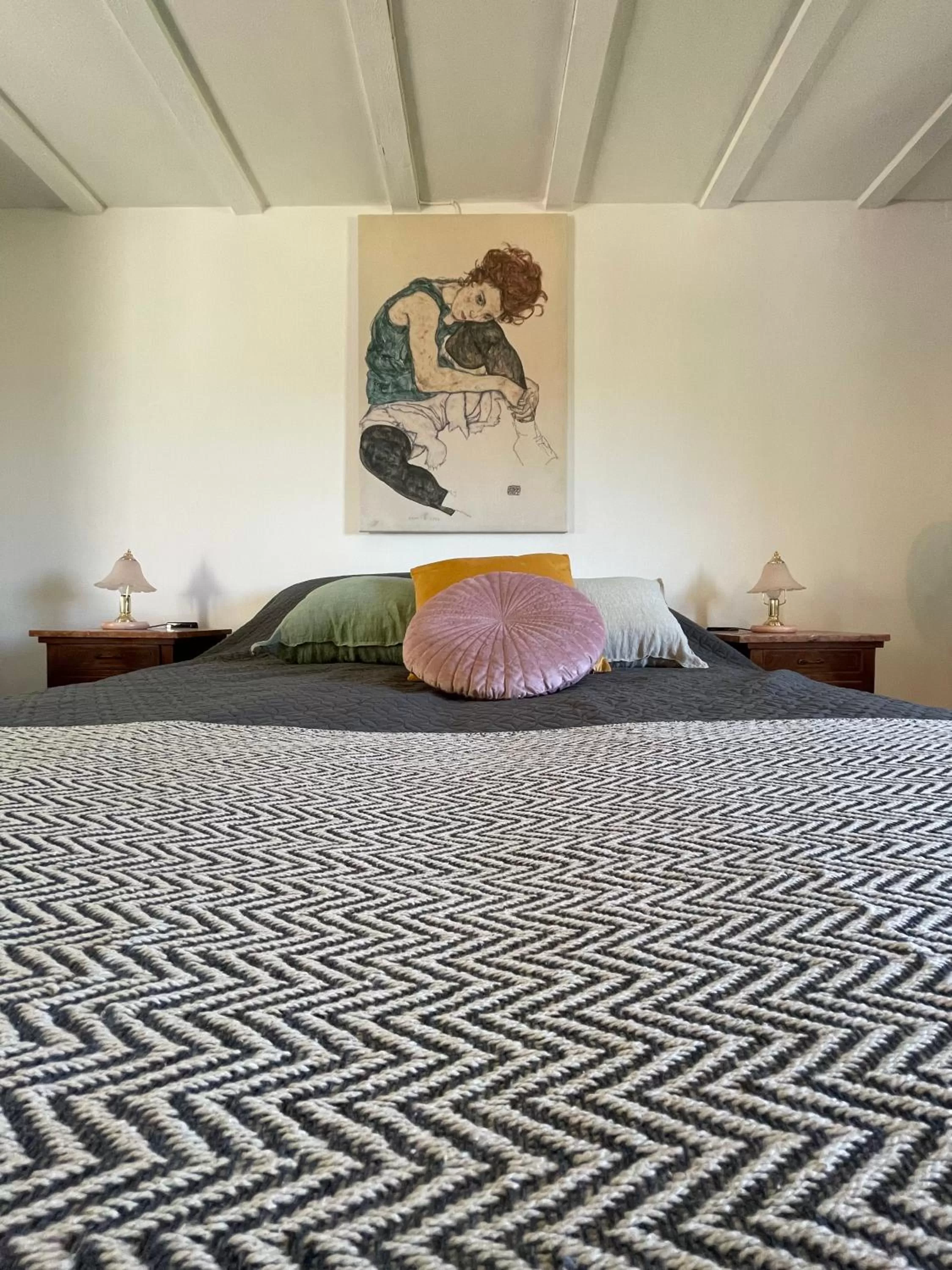 Bedroom, Bed in Villa Doubledot