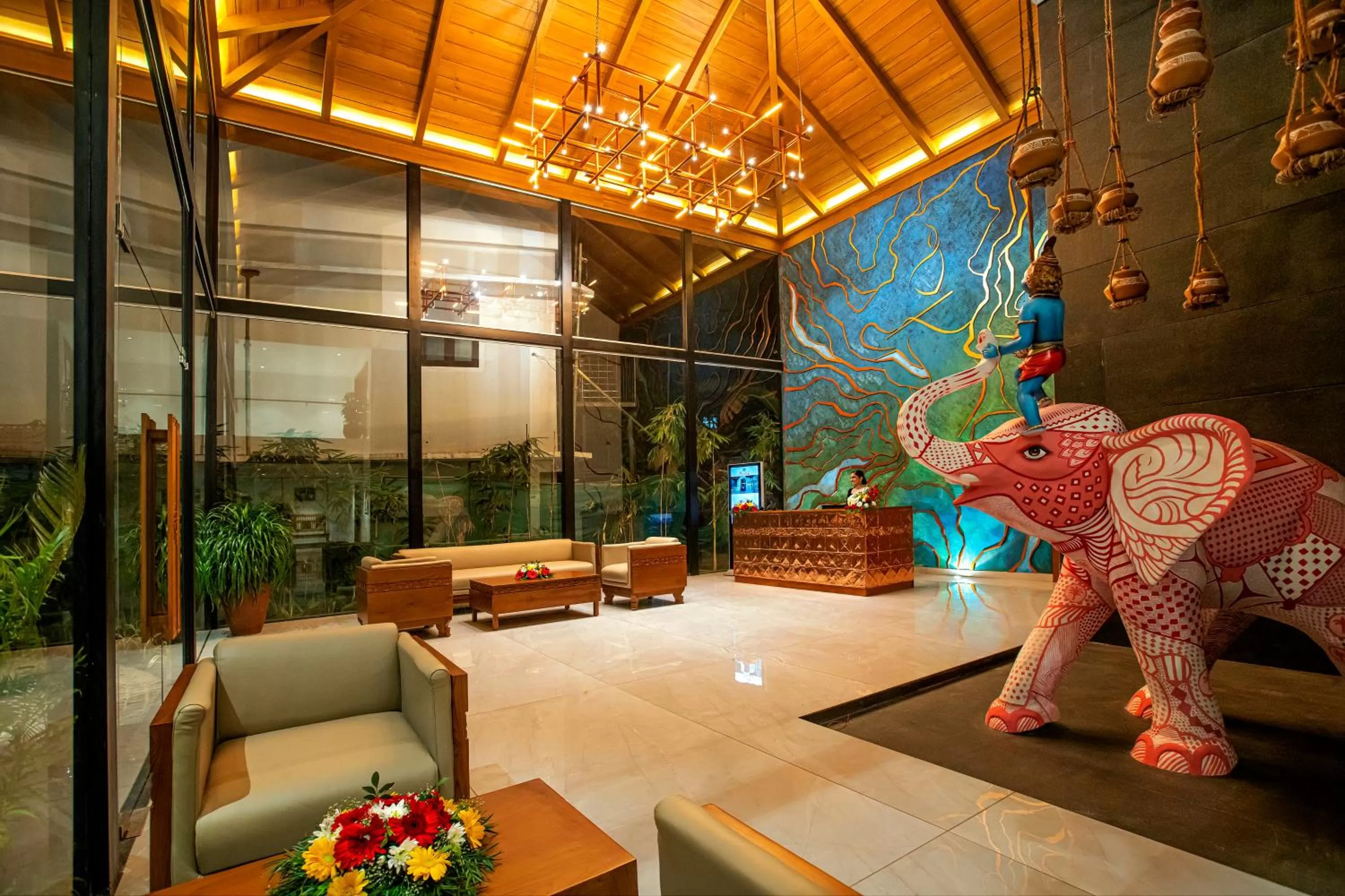 Lobby or reception in Harivaram Yuga