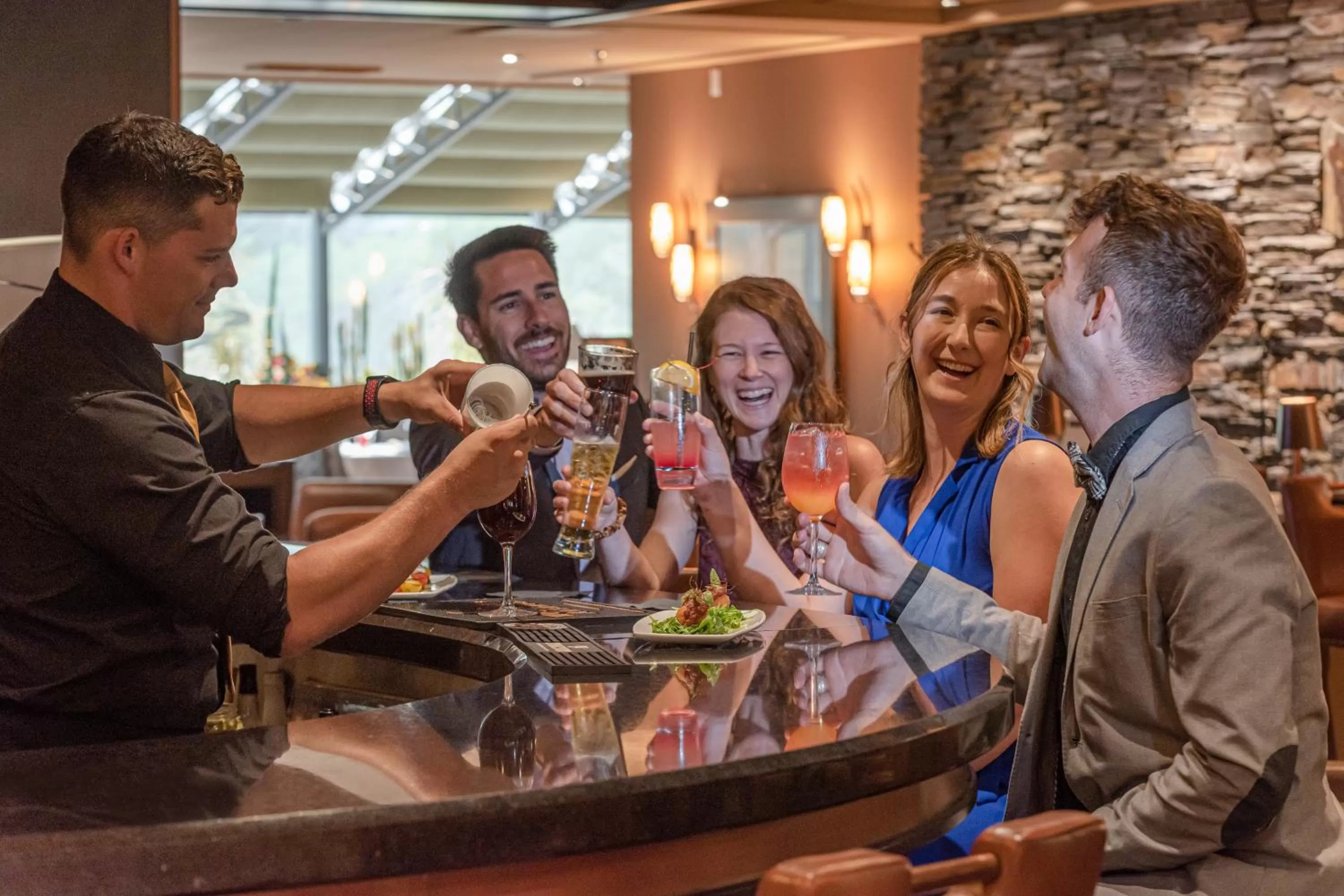 Lounge or bar in Banff Park Lodge