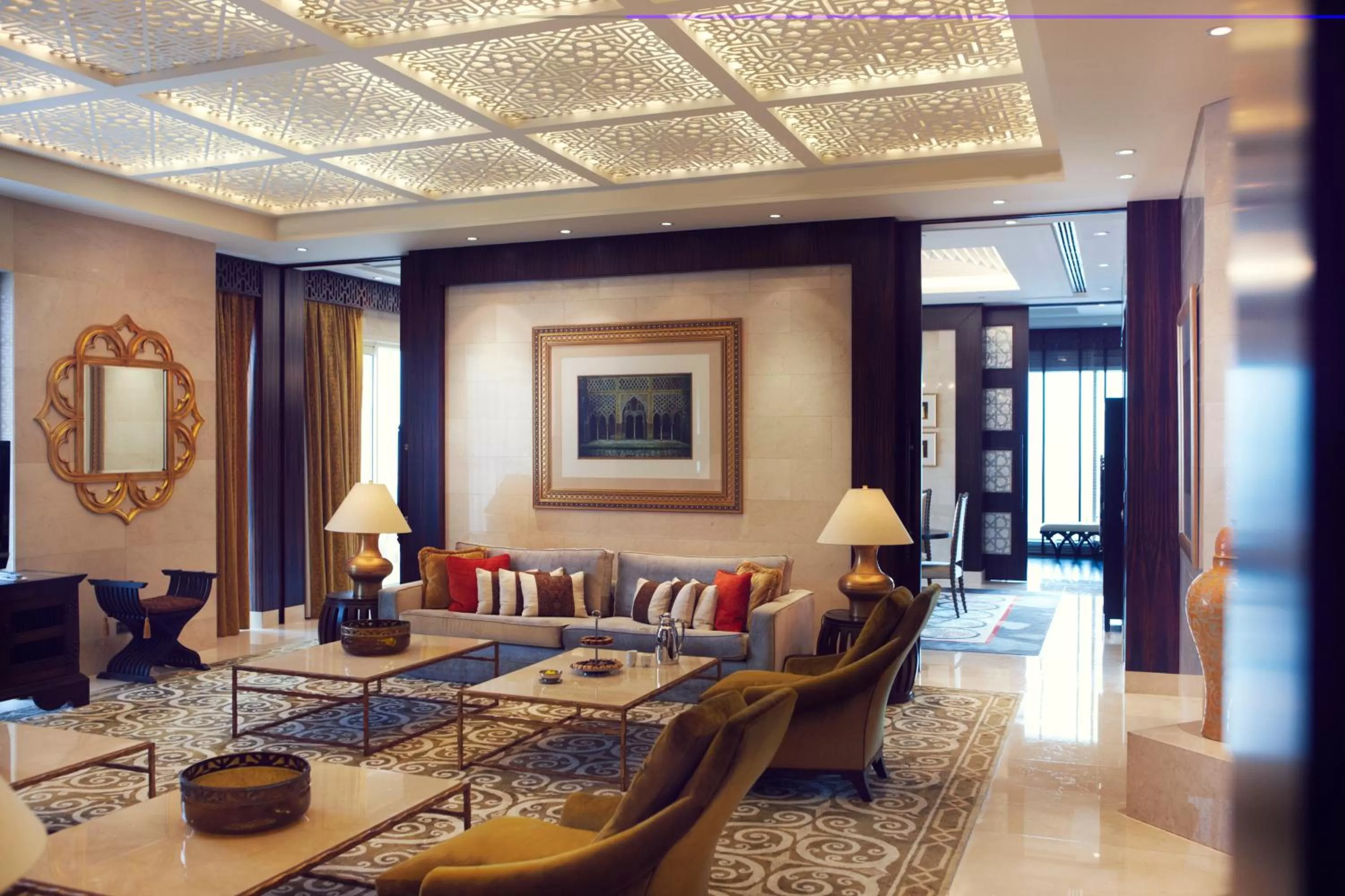 Living room in Raffles Dubai