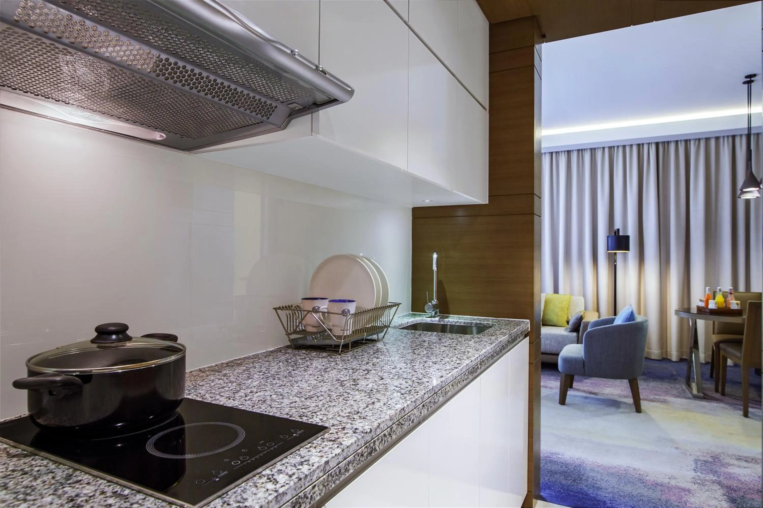Kitchen or kitchenette in Towers Rotana - Dubai