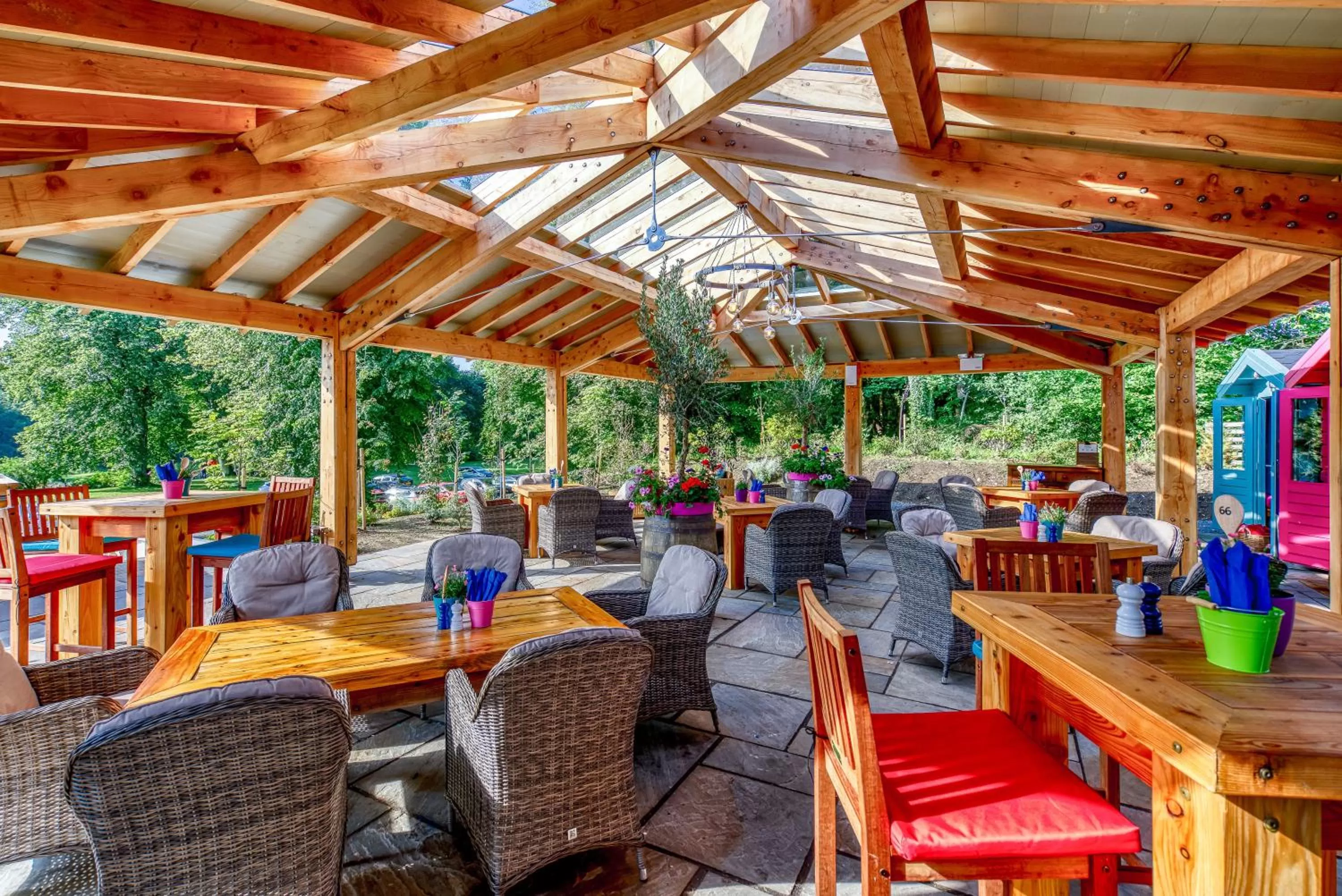 Patio in Banchory Lodge Hotel