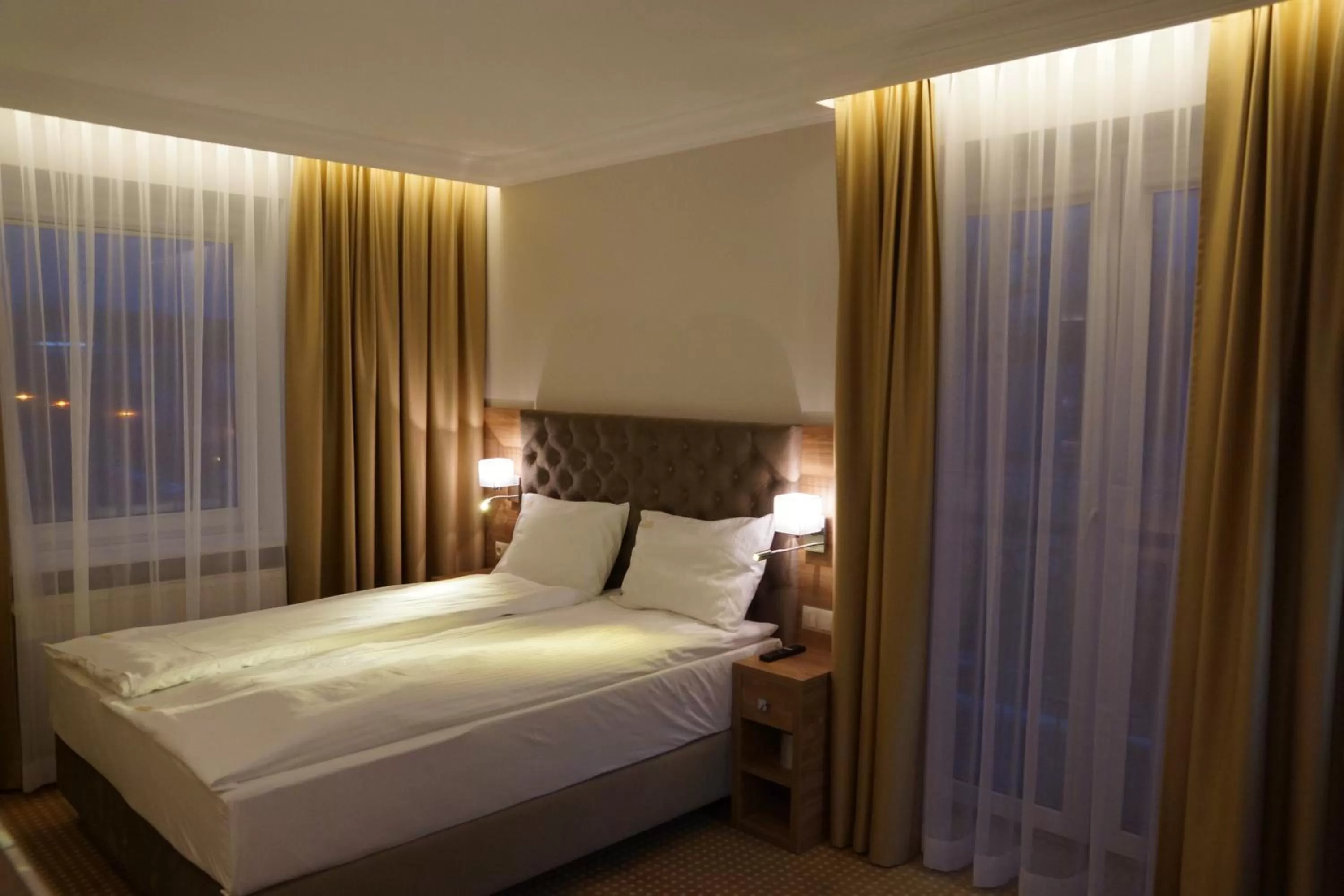 Bed in Moris Boutique Beach Hotel