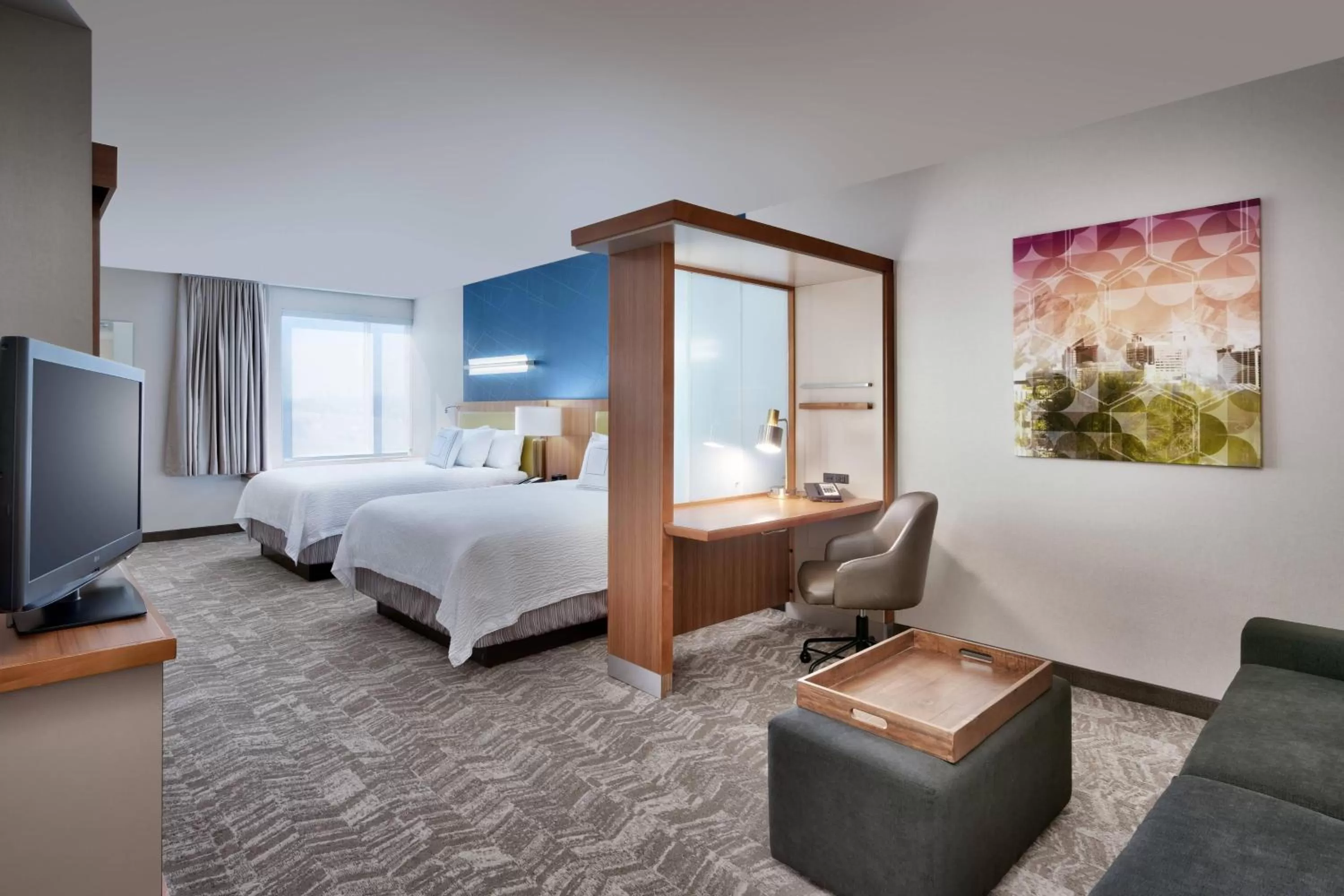 Suite with Two Queen Beds and Sofa Bed - Hearing Accessible in SpringHill Suites by Marriott Salt Lake City Draper