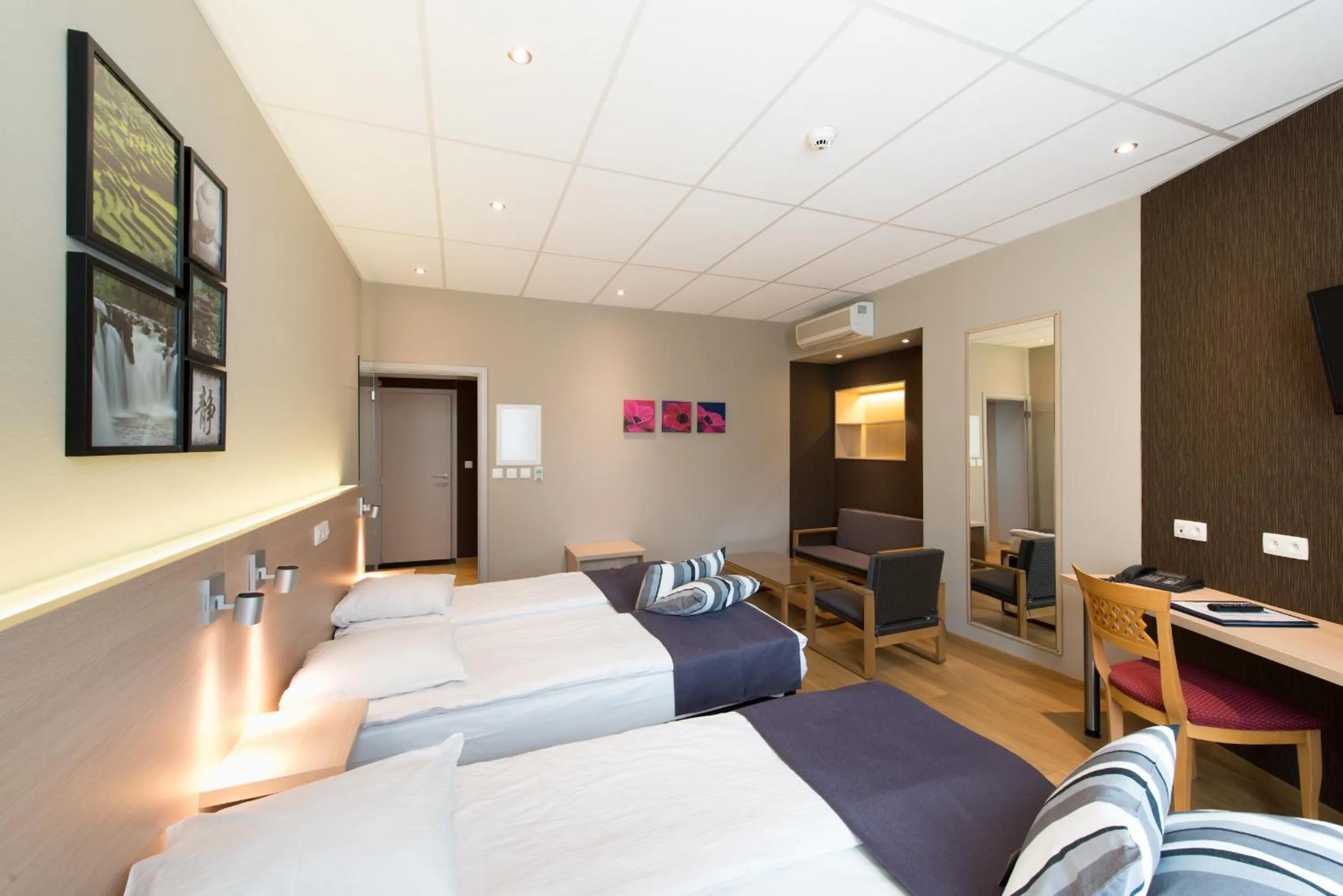 Bed in Univers Hotel Liege-Guillemins