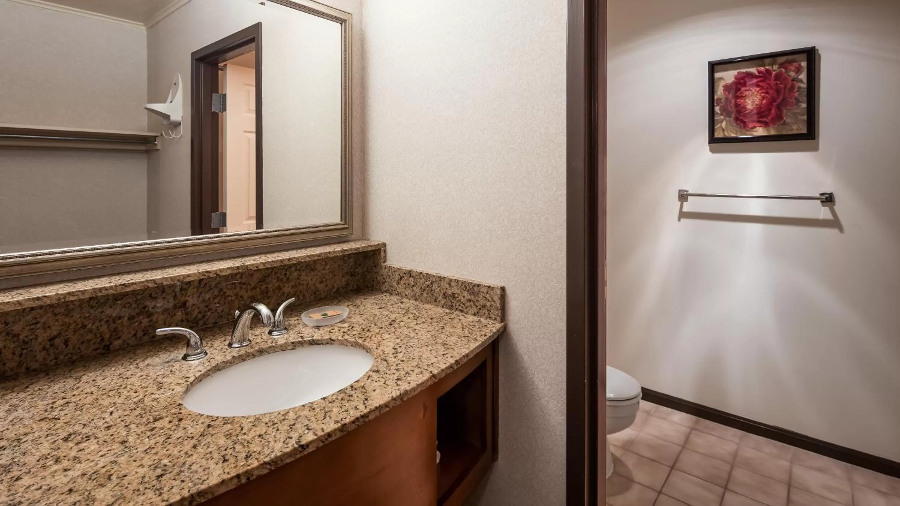 Bathroom in Apple Tree Inn; SureStay Collection by Best Western