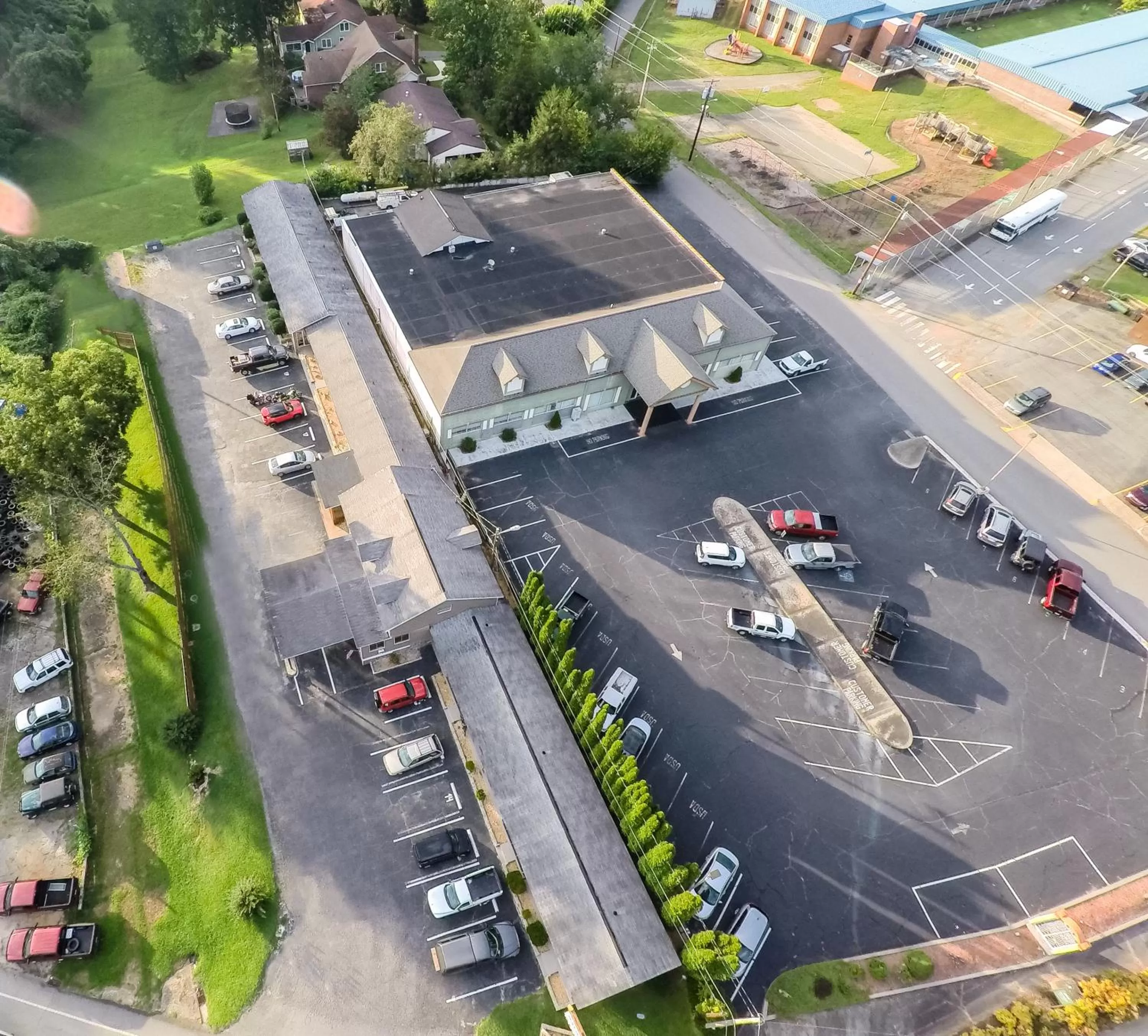 Bird's eye view in Sunset Motel