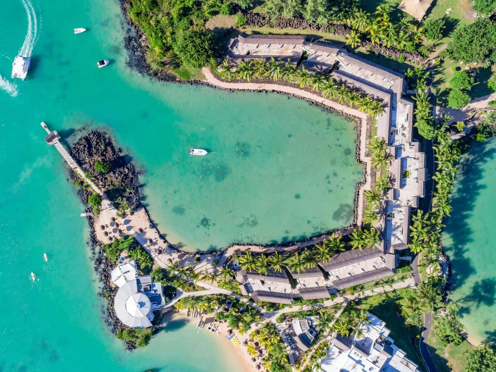 Bird's eye view in LUX* Grand Gaube Resort & Villas