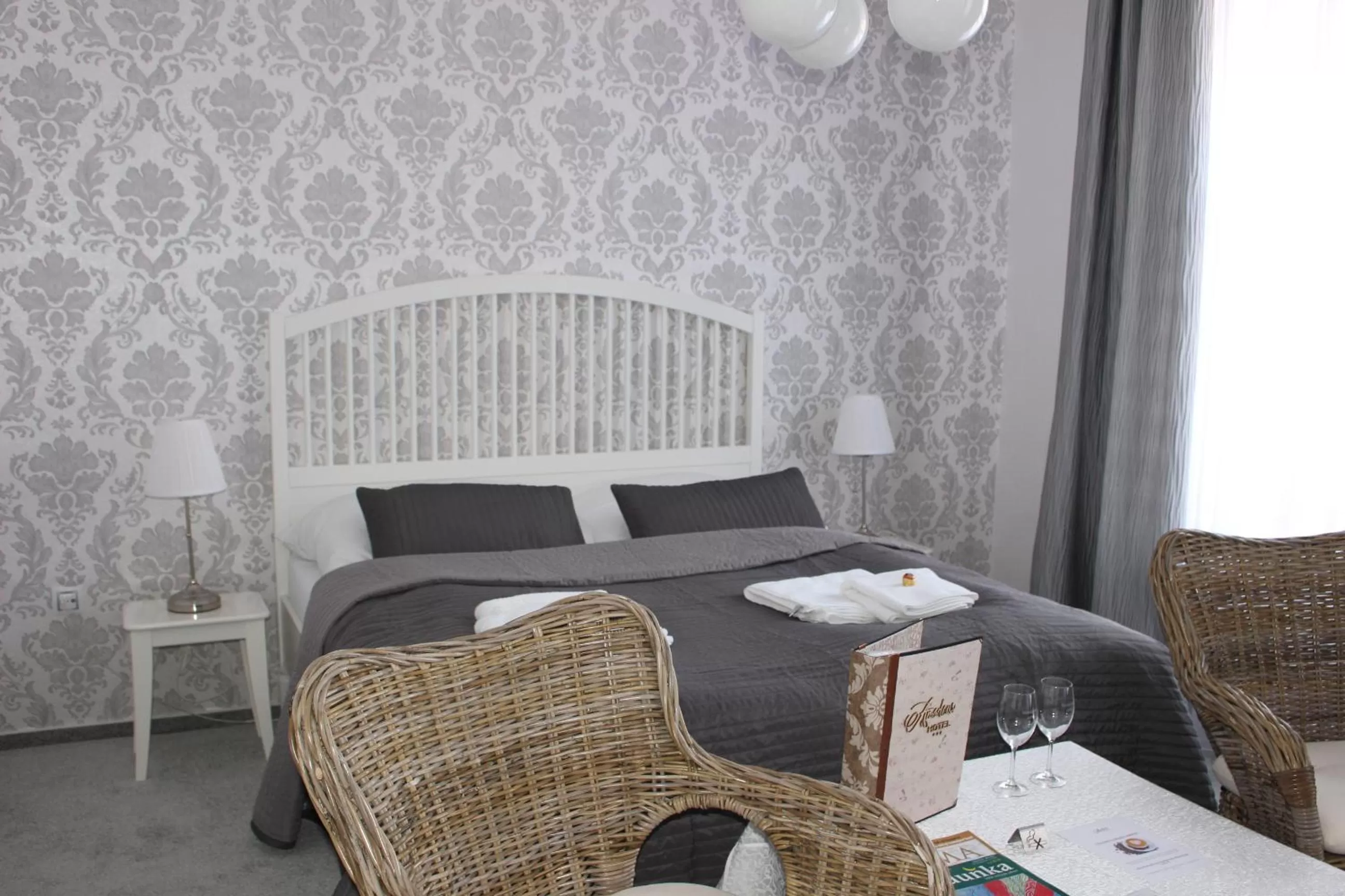 Decorative detail, Bed in Hotel Amadeus